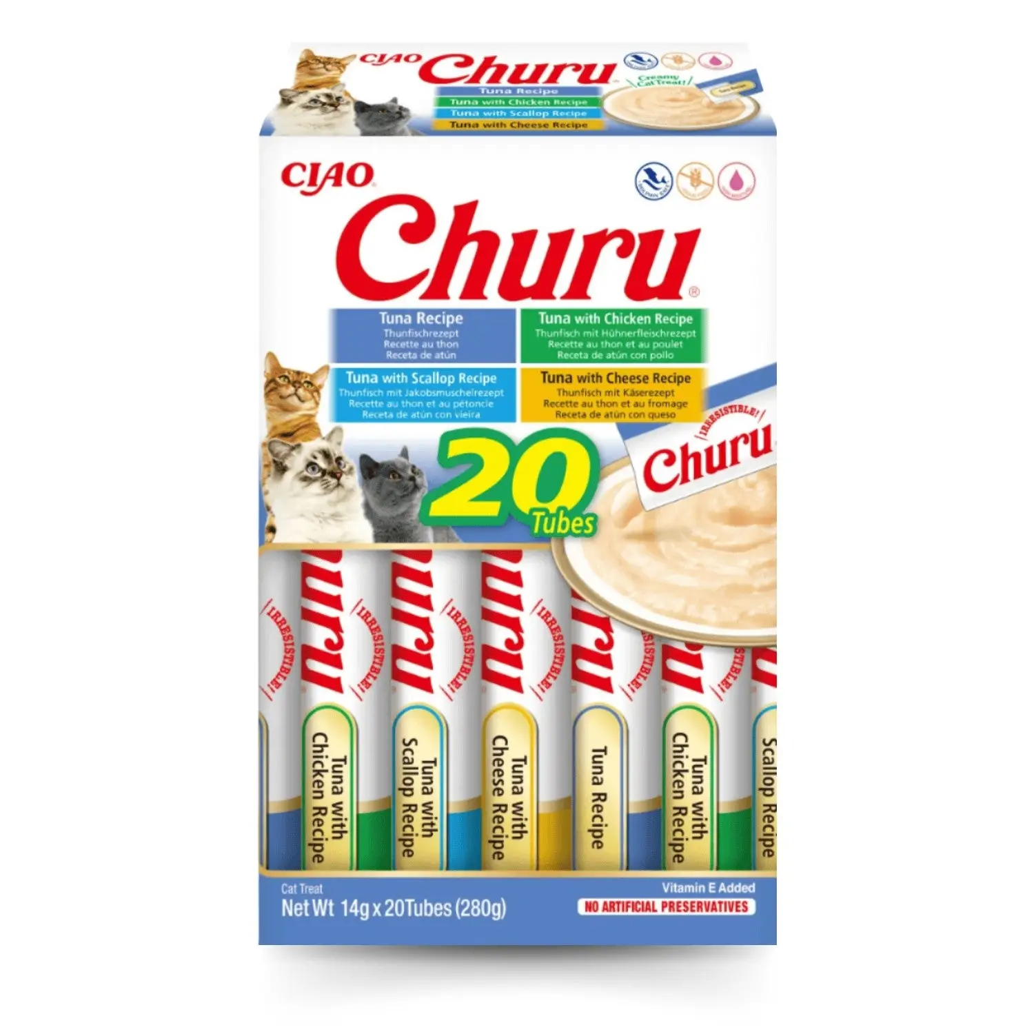 Churu CAT Variedades de Atún Pack Ahorro | Snack Líquido para Gatos - Image 2