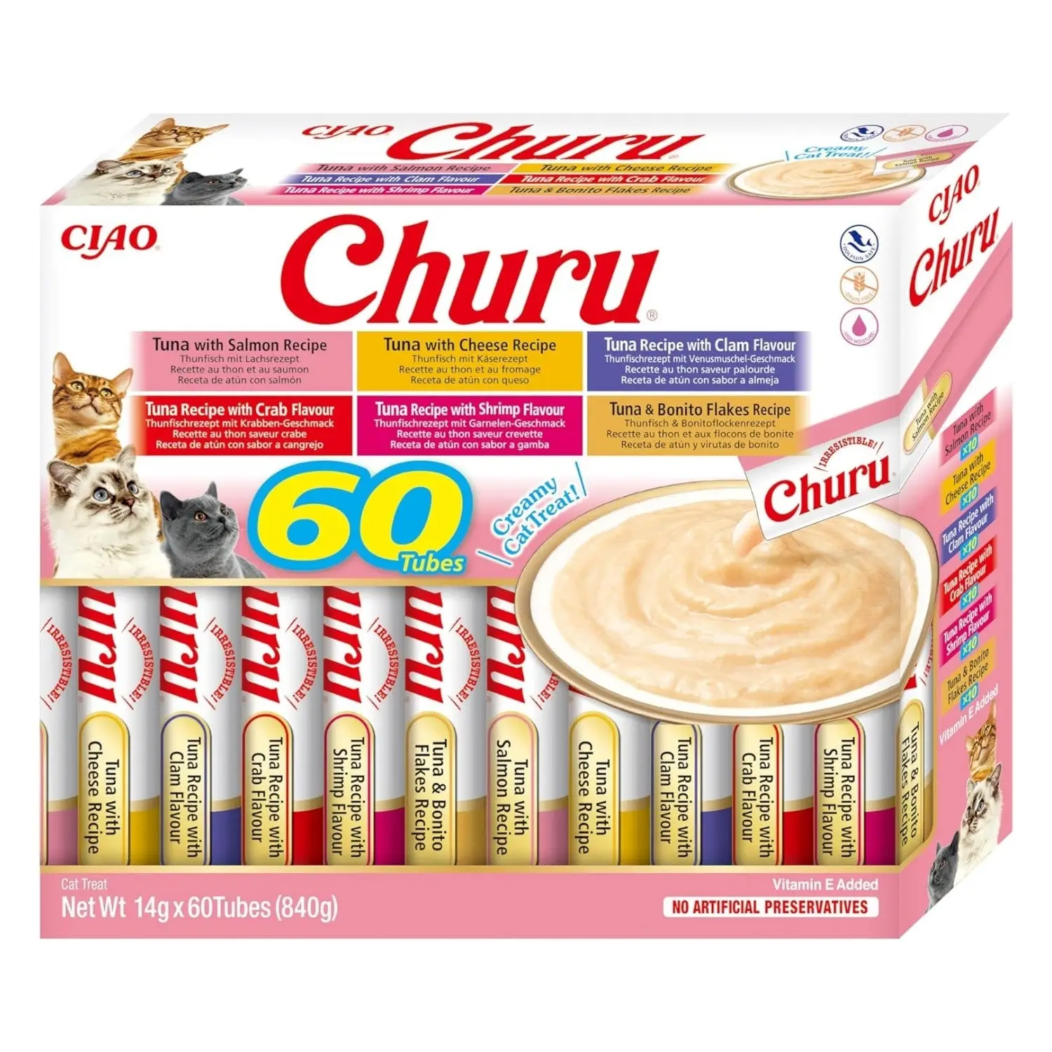 Churu CAT Variedades de Atún Pack Ahorro | Snack Líquido para Gatos - Image 4