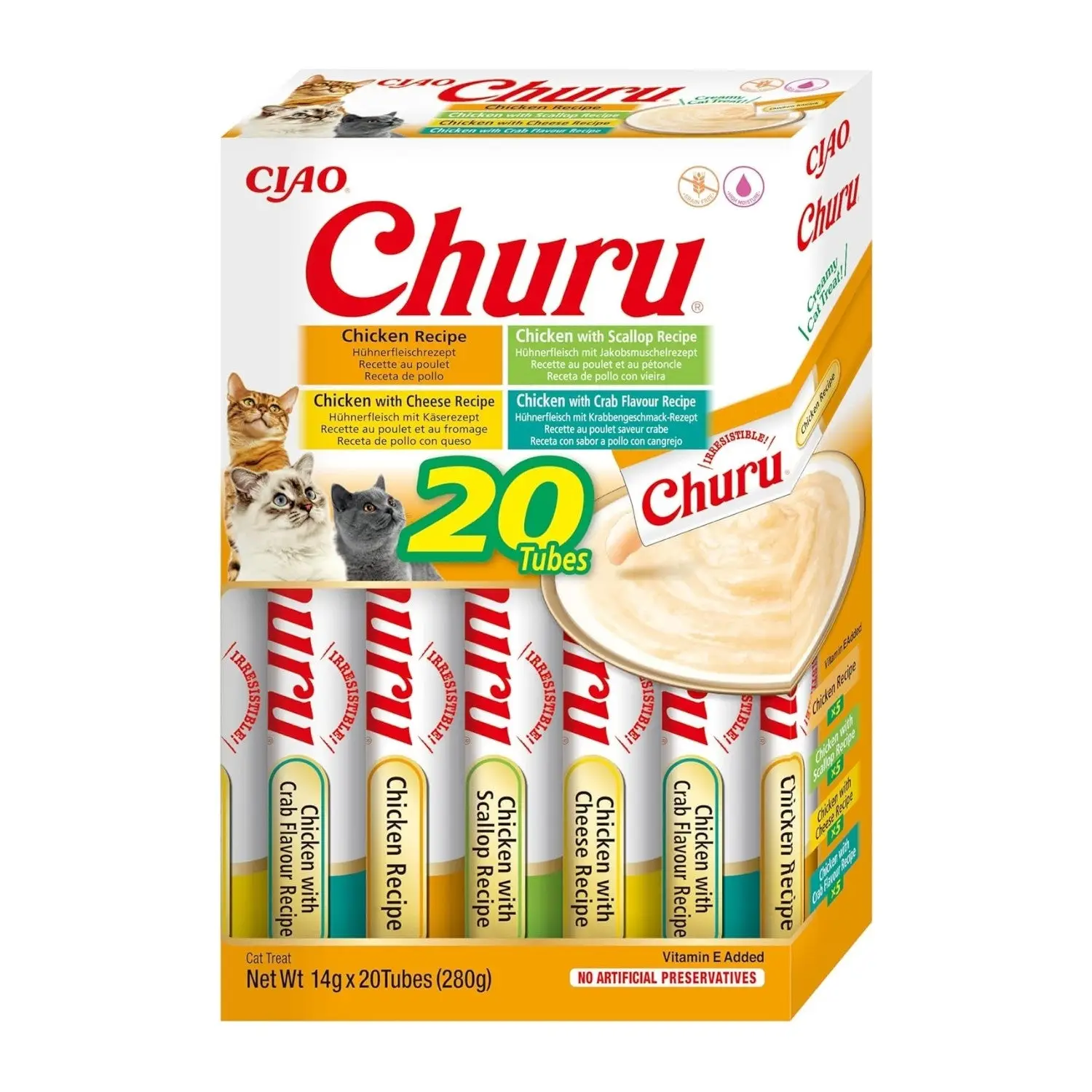 Churu CAT Variedades de Pollo Pack Ahorro | Snack Líquido para Gatos - Image 2