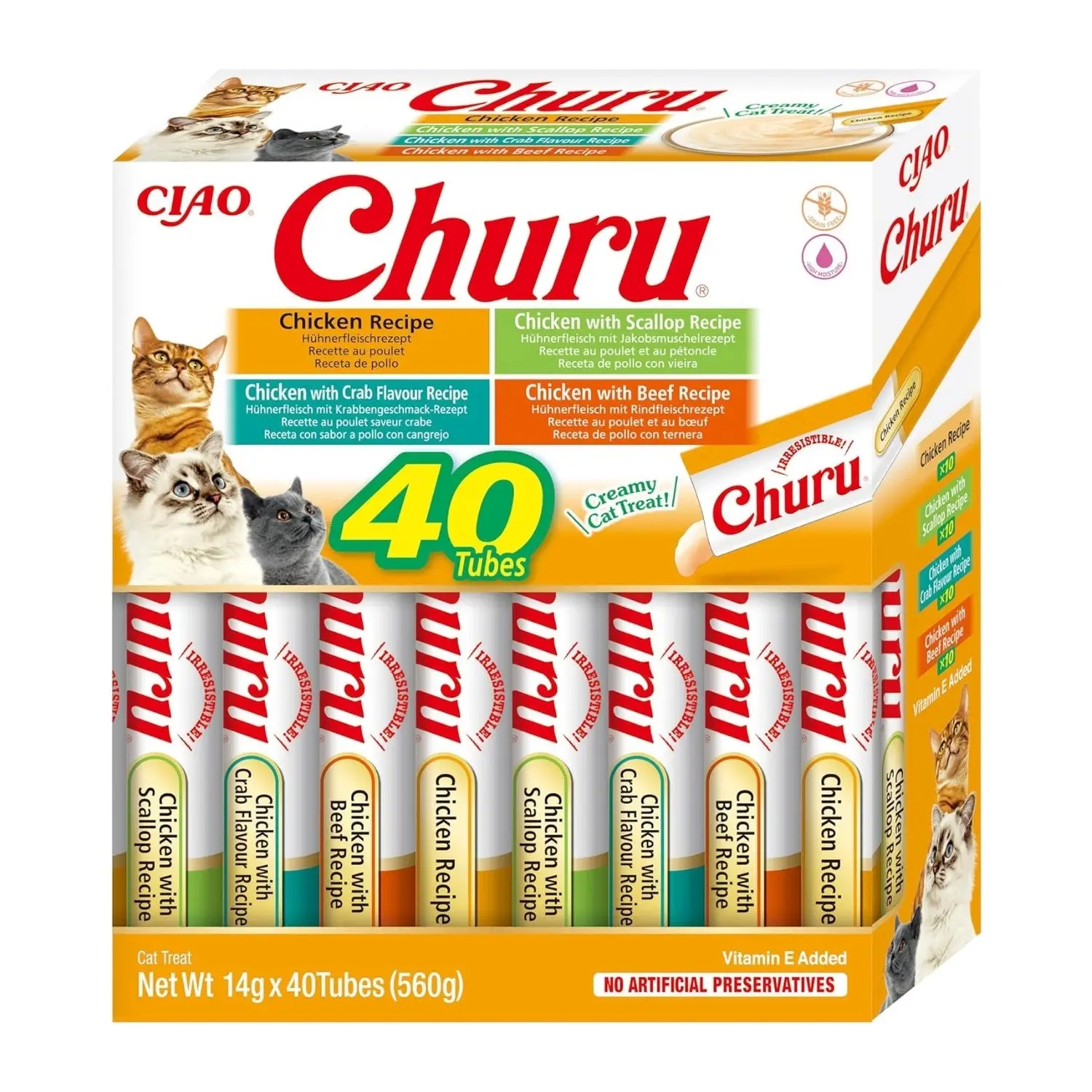 Churu CAT Variedades de Pollo Pack Ahorro | Snack Líquido para Gatos - Image 3