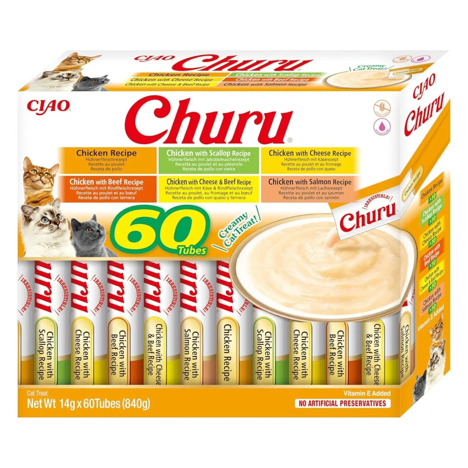 Churu CAT Variedades de Pollo Pack Ahorro | Snack Líquido para Gatos - Image 4