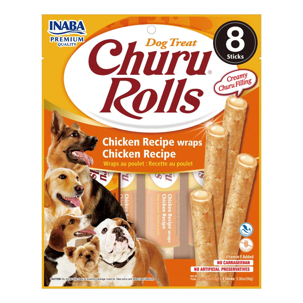 Churu Rolls Receta de Pollo Snack para Perros