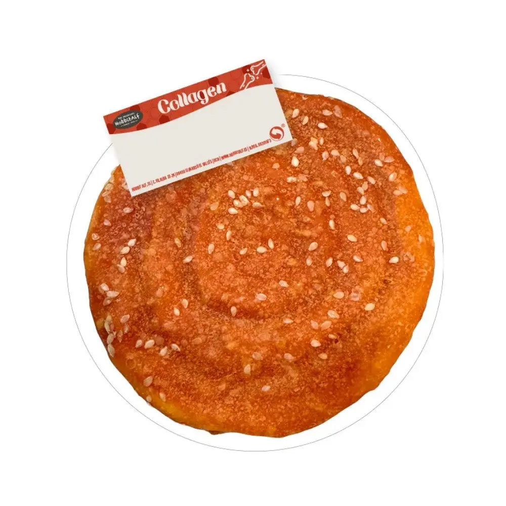 Hobbitalf Cinnamon Roll de Colágeno con Pollo y Sésamo 10 cm - Snack para Perros