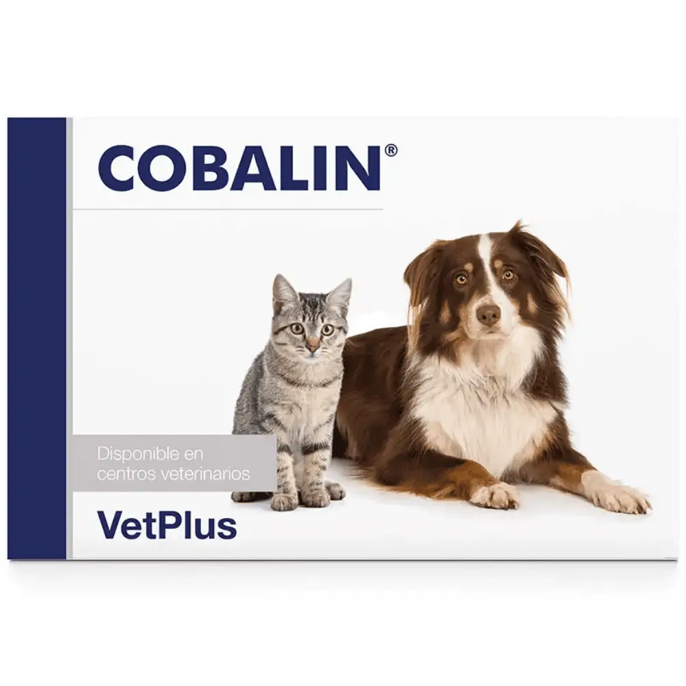 Cobalin 60 Cápsulas Vitamina B12 y B9 (Ácido Fólico) para Perros y Gatos