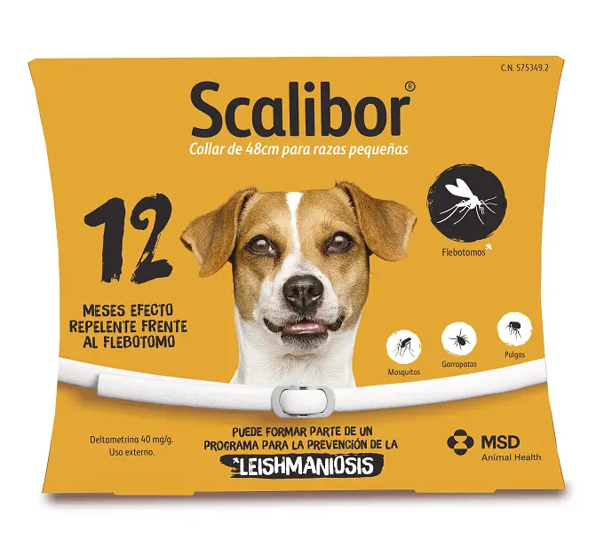 Scalibor Collar Antiparasitario para Perros | 12 Meses de Protección | Mosquitos, Pulgas y Garrapatas