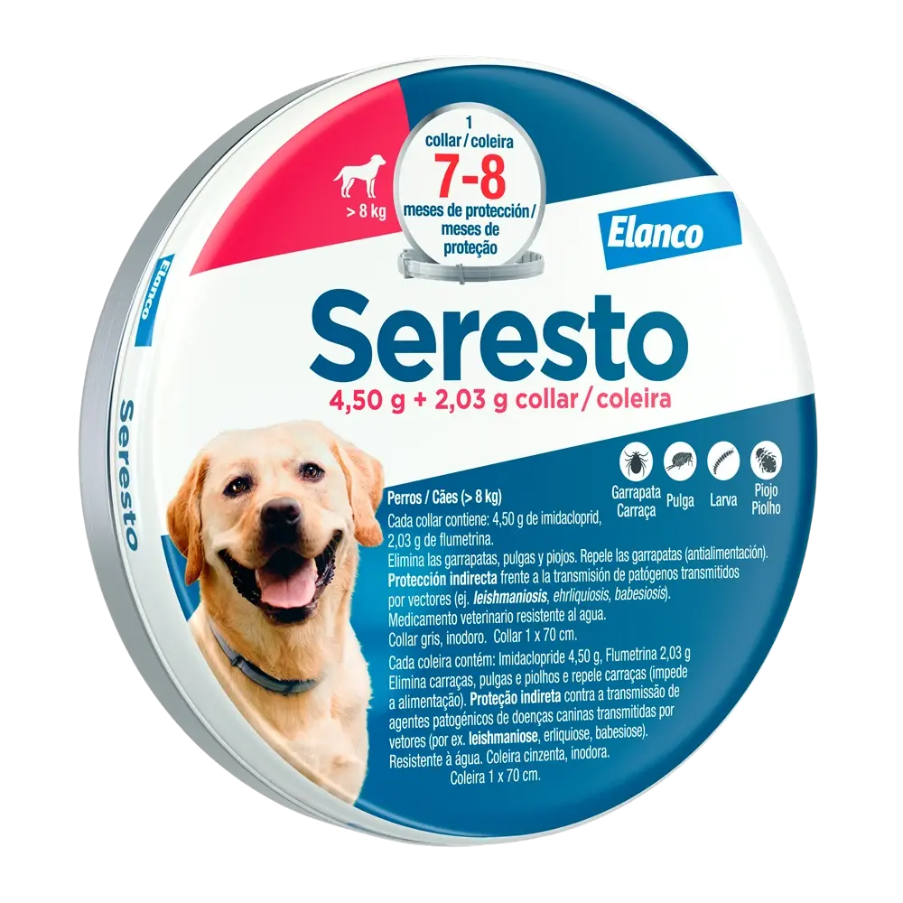 Seresto Collar Antiparasitario para Perros Protección contra Pulgas, Garrapatas, Piojos y Mosquito - Image 2