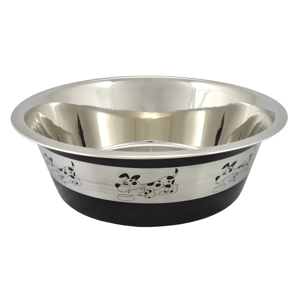 Comedero Antideslizante Oslo Negro 2,83L