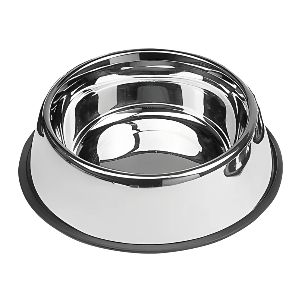 Comedero Acero Inox.Antideslizante 1,8L 29 cm