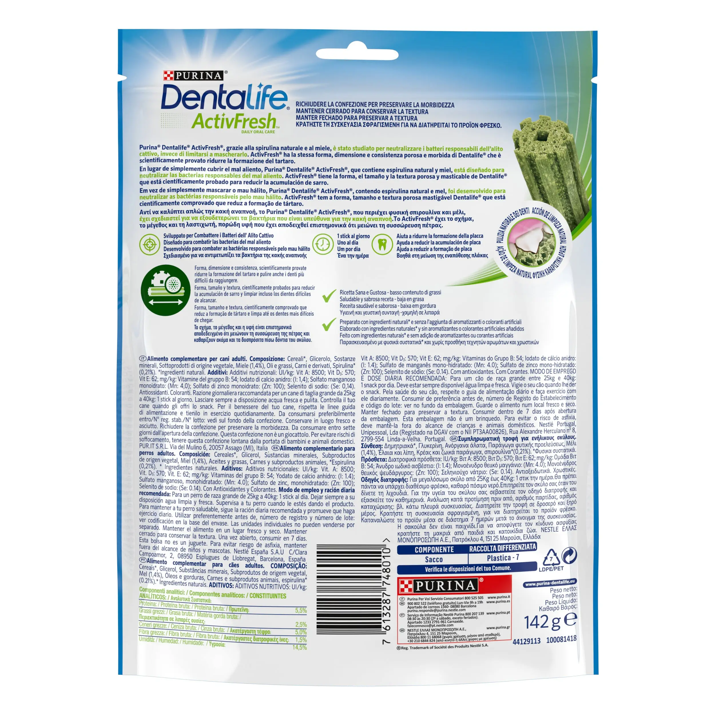 Dentalife Activfresh Dog Large 4 Sticks - Image 2