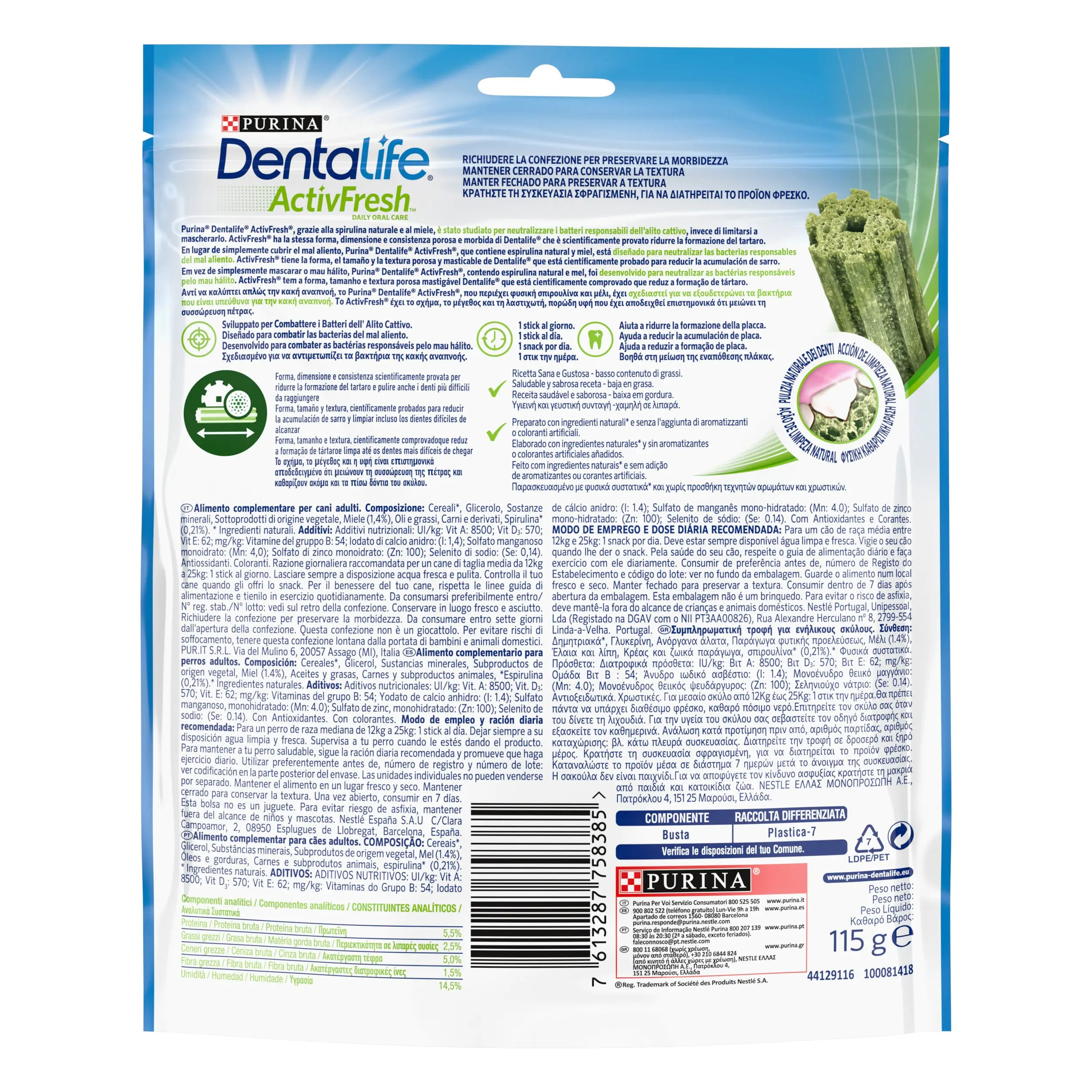 Dentalife Activfresh Dog Medium 5 Sticks - Image 2