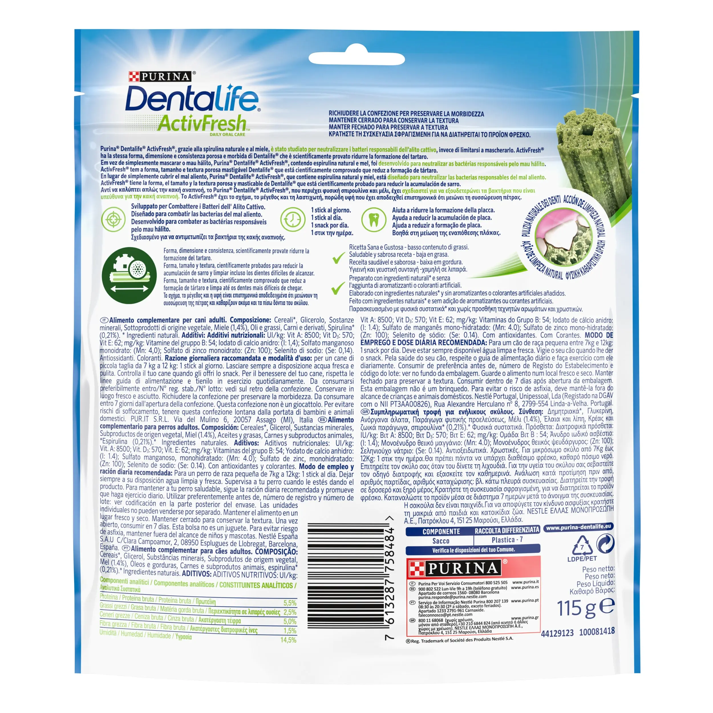 Dentalife Activfresh Dog Small 7 Sticks - Image 2
