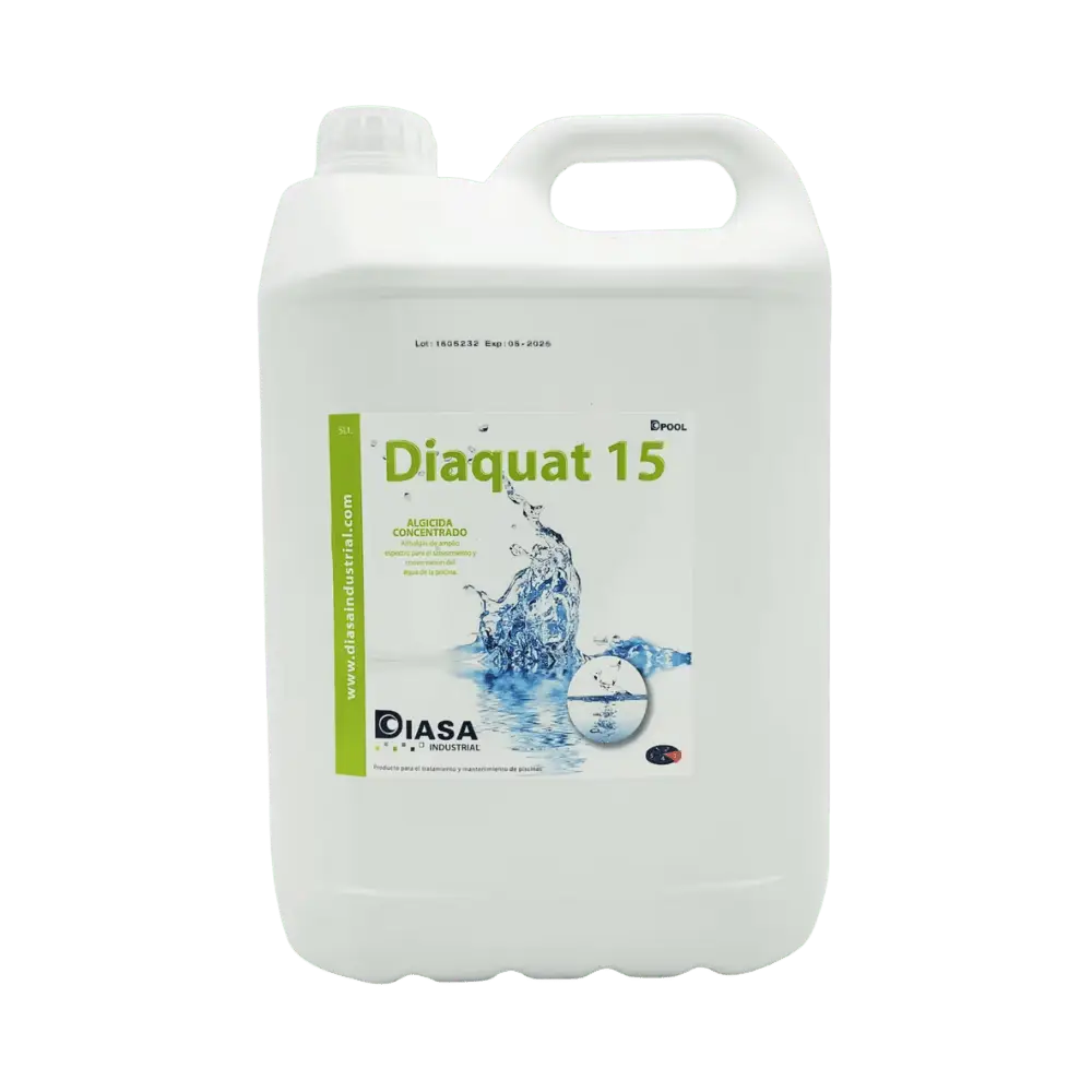 Diaquat 15 Algicida Concentrado 5L para Piscinas Antialgas en Formato Líquido