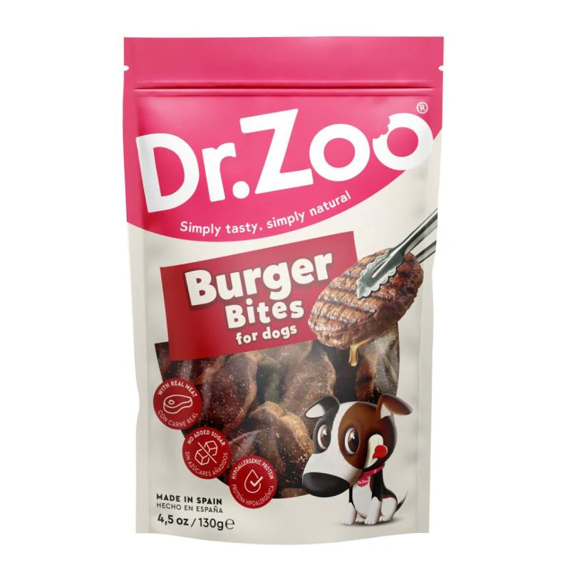 Dr. Zoo Burger Bites Snack para Perros