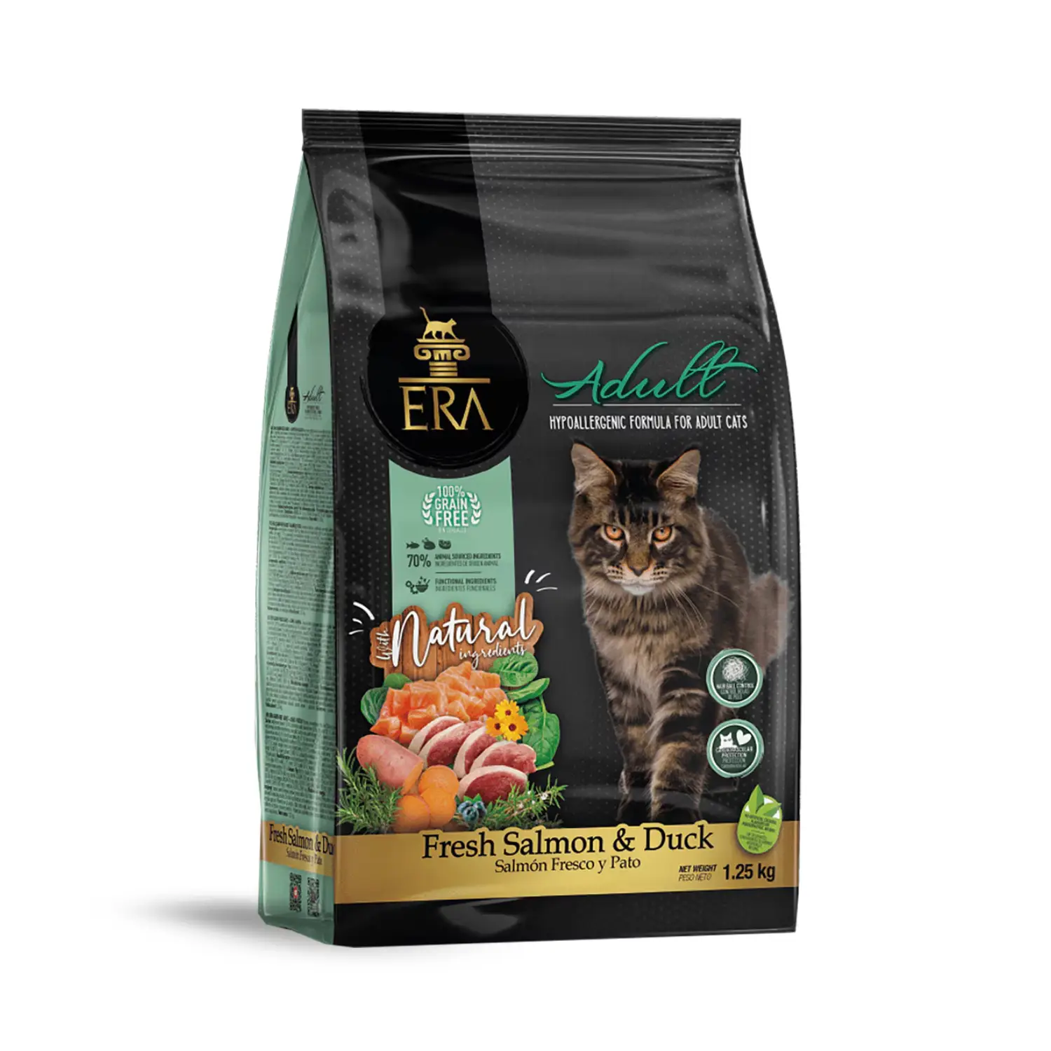 ERA Cat Grain Free ADULT Fresh Salmón y Duck Pienso para Gatos - Image 2