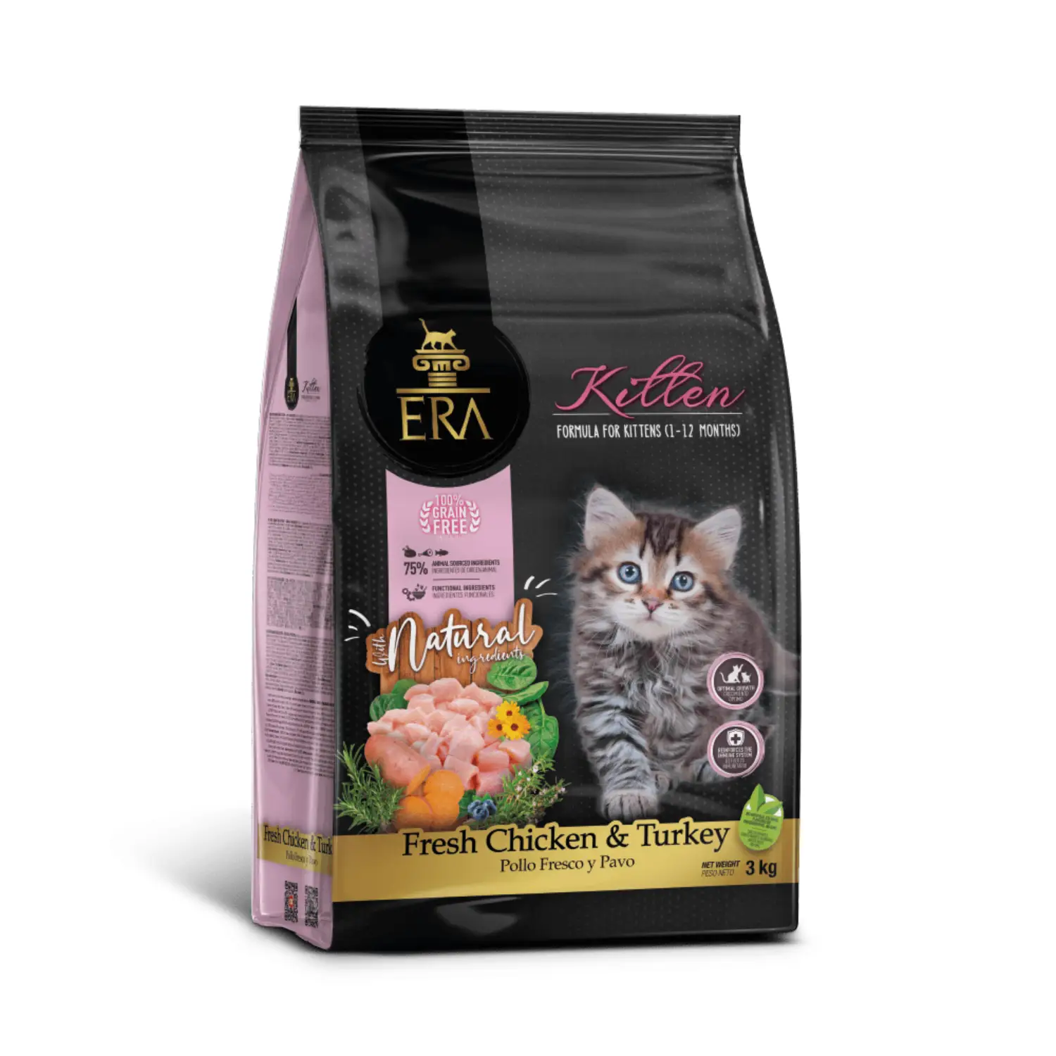 ERA Cat Grain Free KITTEN Fresh Chicken y Turkey Pienso para Gatitos - Image 2