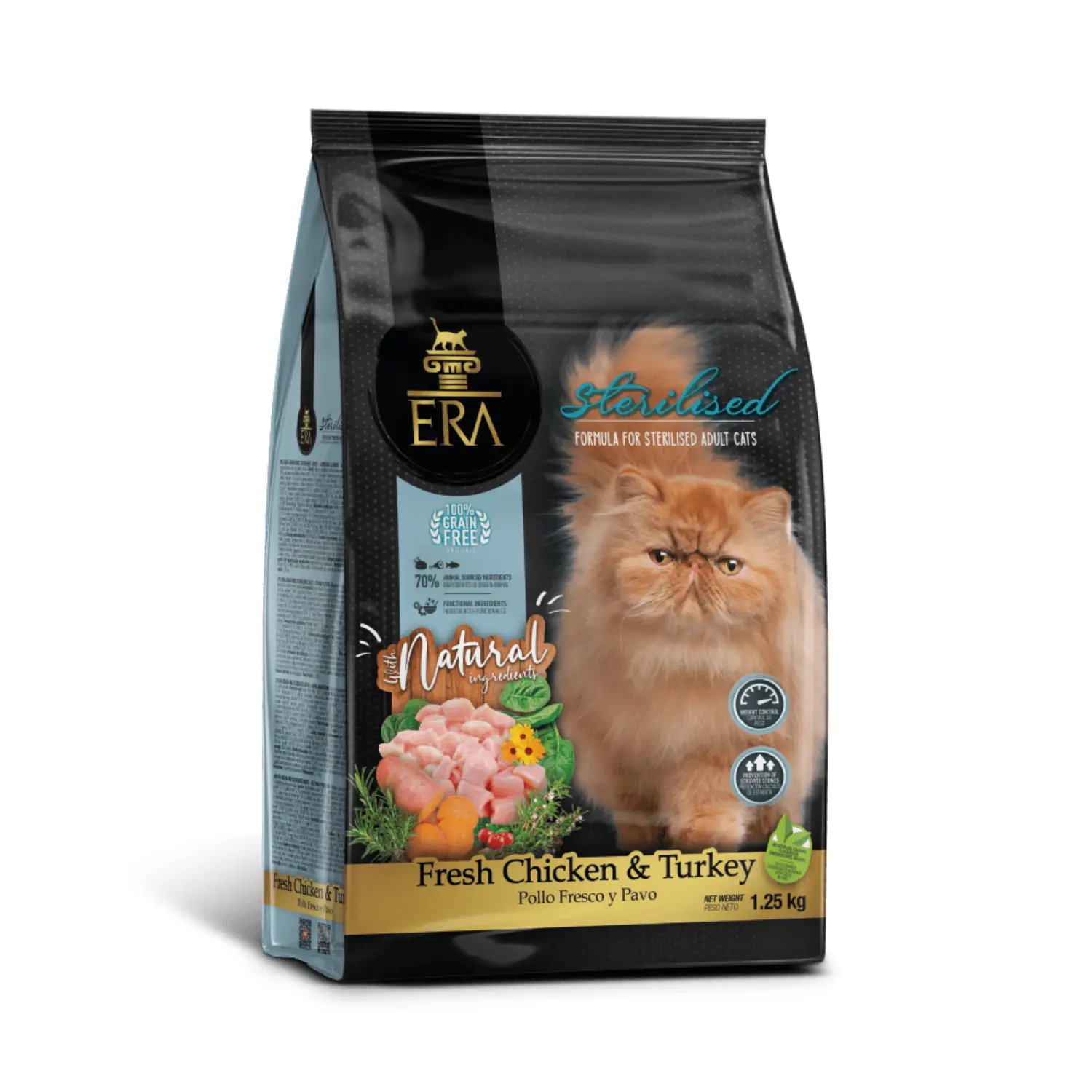 ERA Cat Grain Free STERILIZED ADULT Fresh Chicken y Turkey Pienso para Gatos - Image 3
