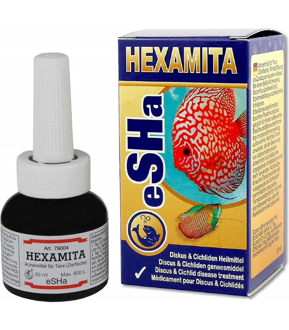 eSHa Hexamita Tratamiento para Peces Disco 20ml