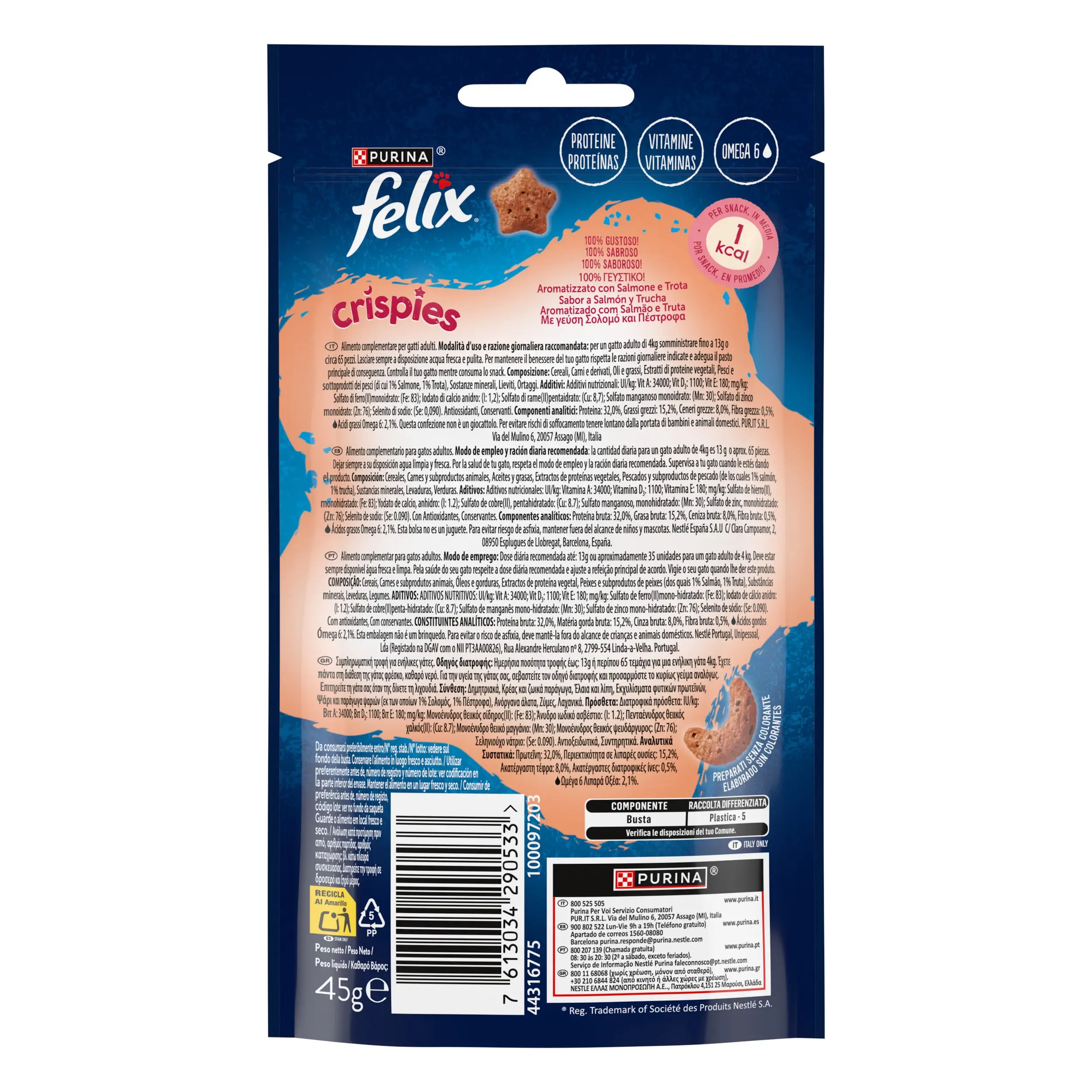 Felix Crispies Salmón y Trucha 45 g - Image 2
