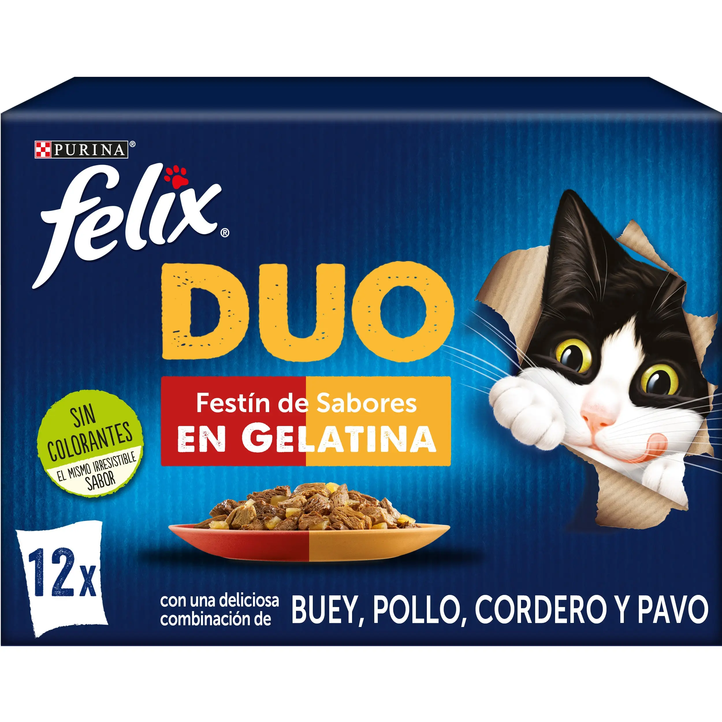 Felix Duo Carnes En Gelatina Pack 12X85 g