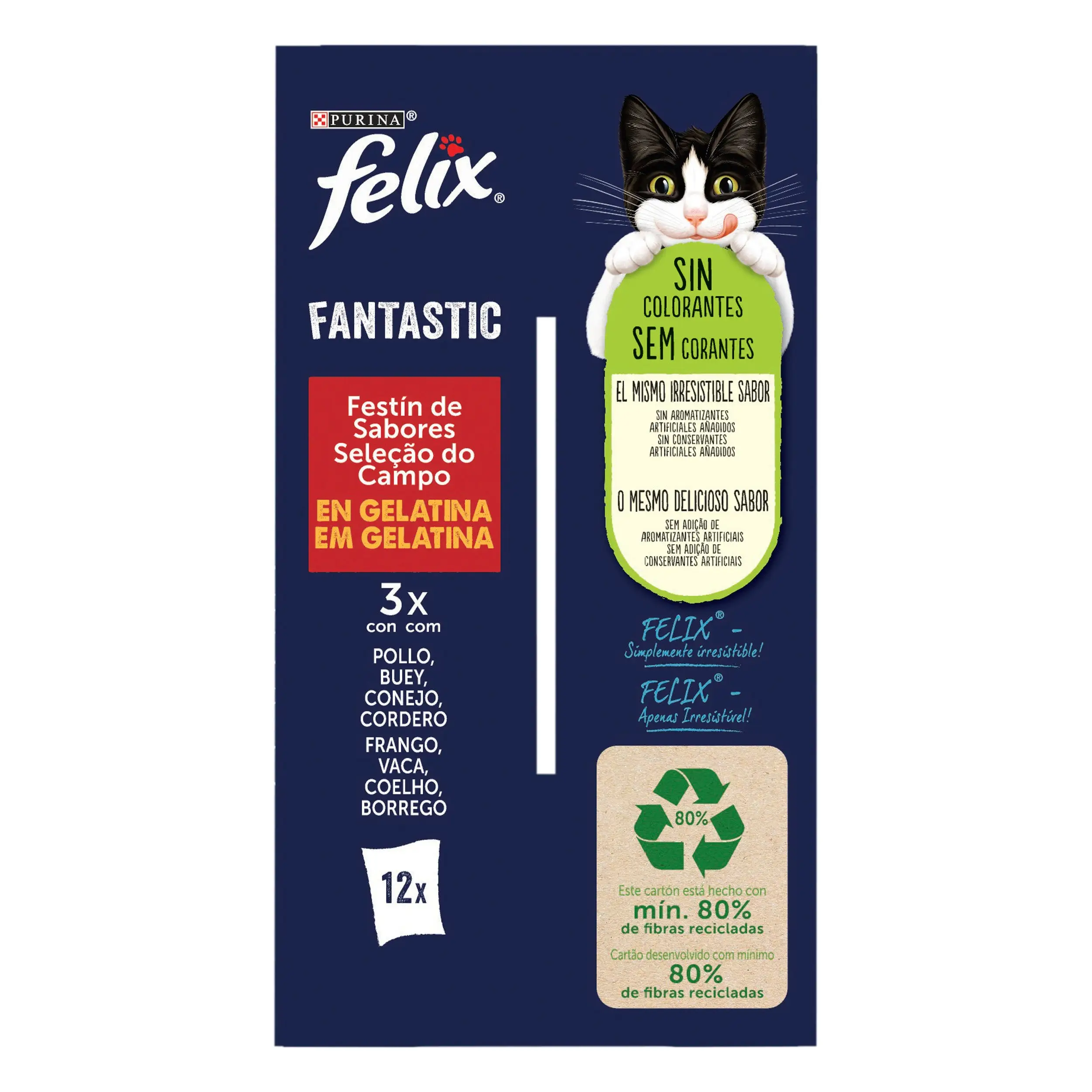 Felix Fantastic Carnes Gelatina Pack 12X85 g - Image 2