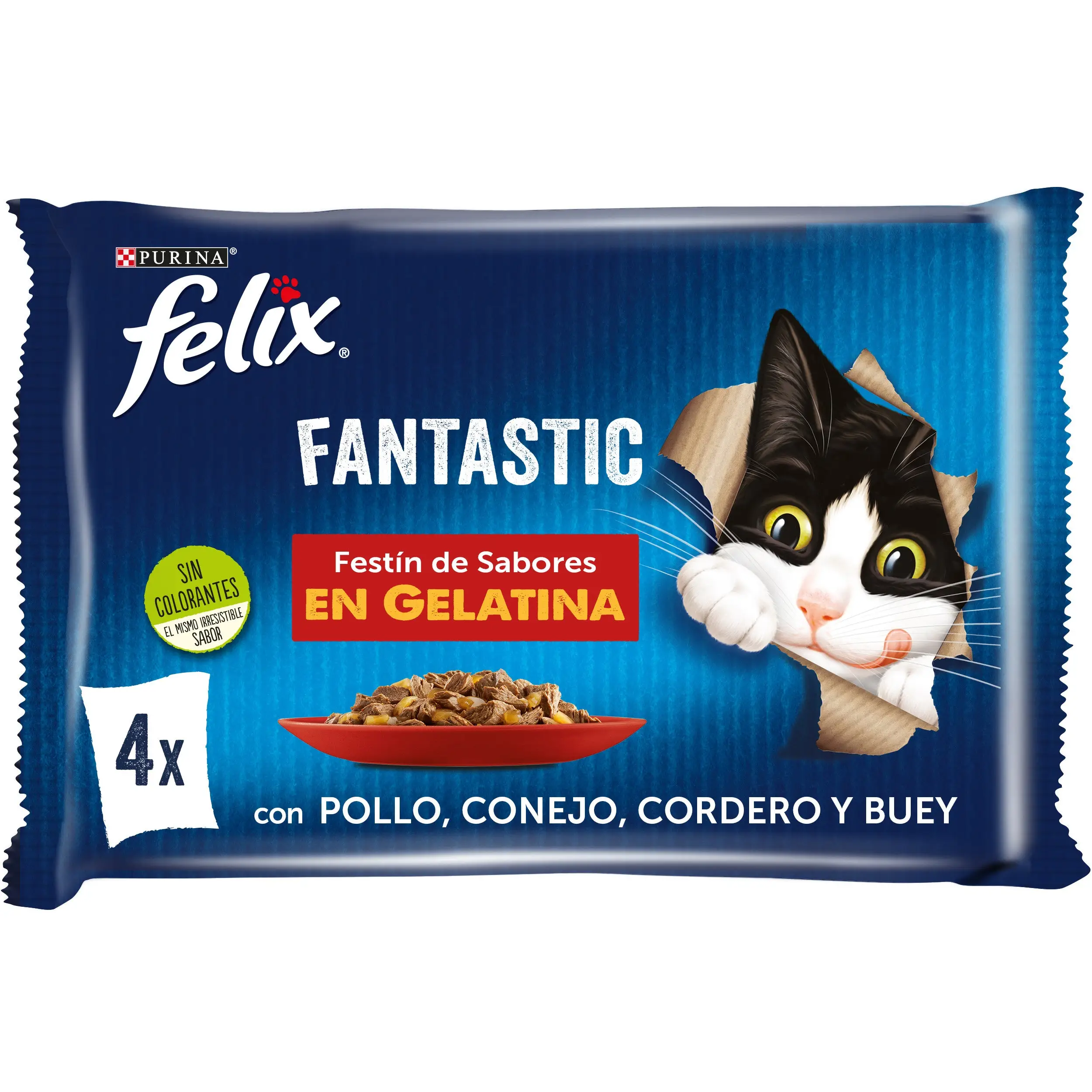 Felix Fantastic Carnes Pack 4X85 g