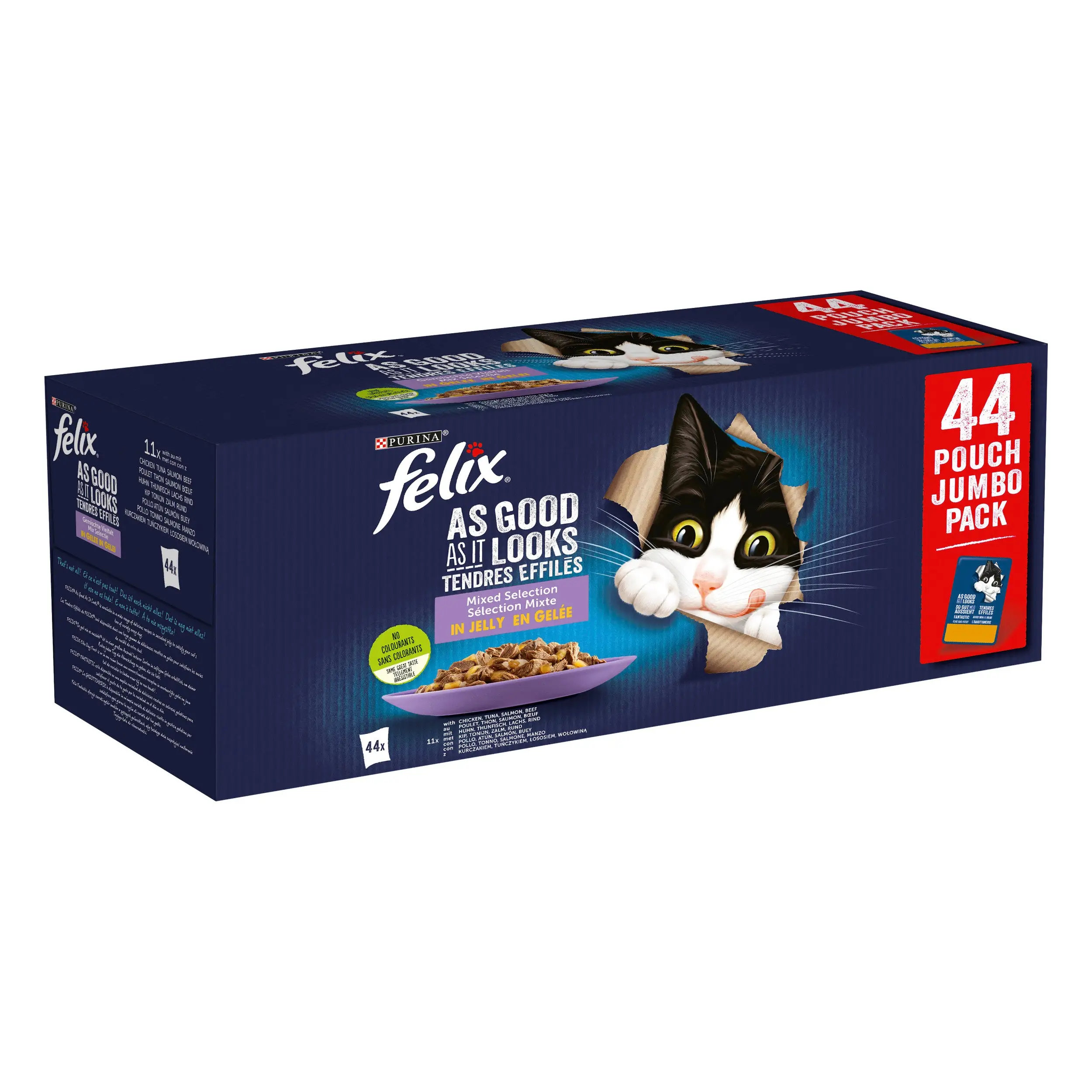 Felix Fantastic Selección de Sabores En Gelatina Pack 44X85 g