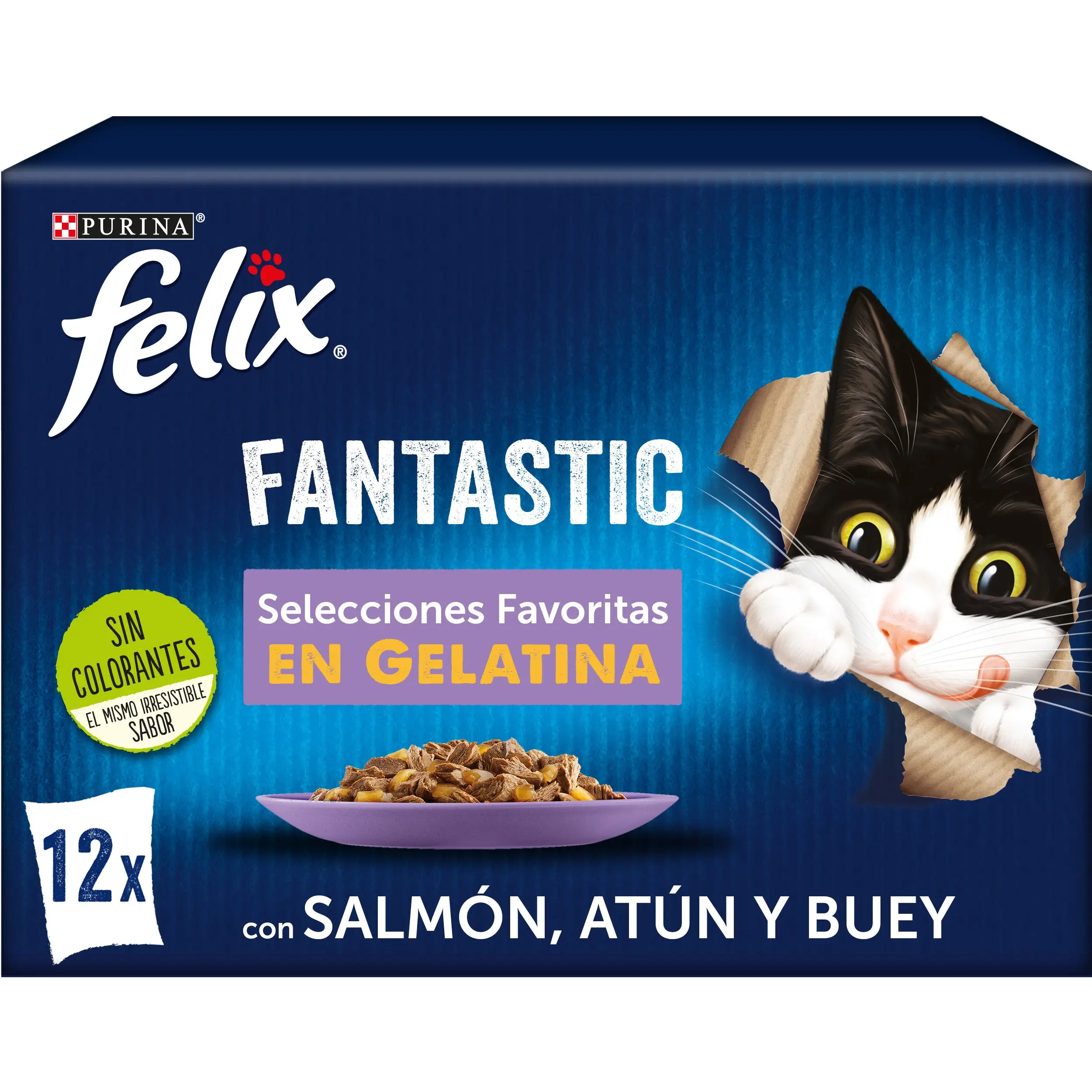 Felix Fantastic Surtido Gelatina Pack 12X85 g