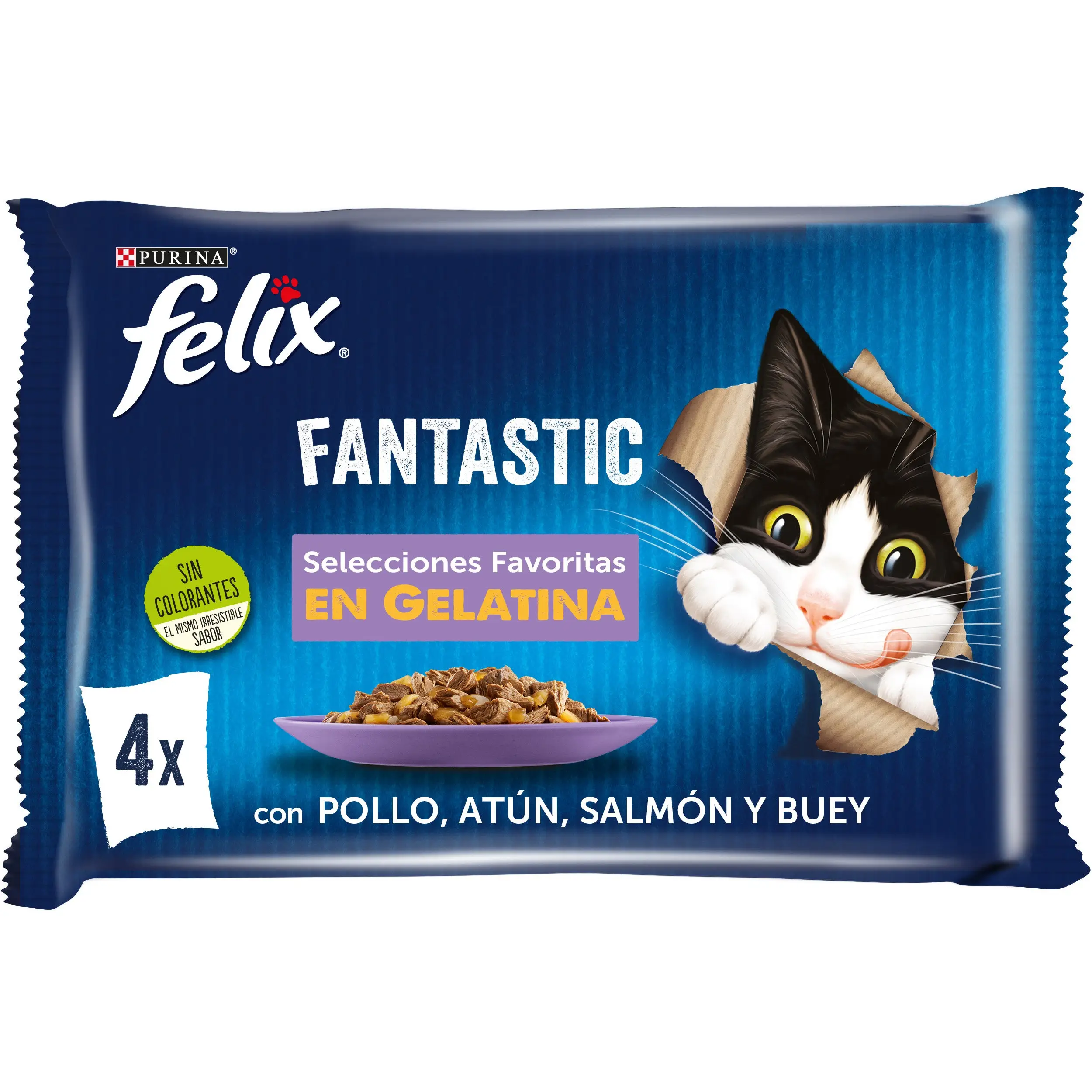 Felix Fantastic Surtido Gelatina Pack 4X85 g
