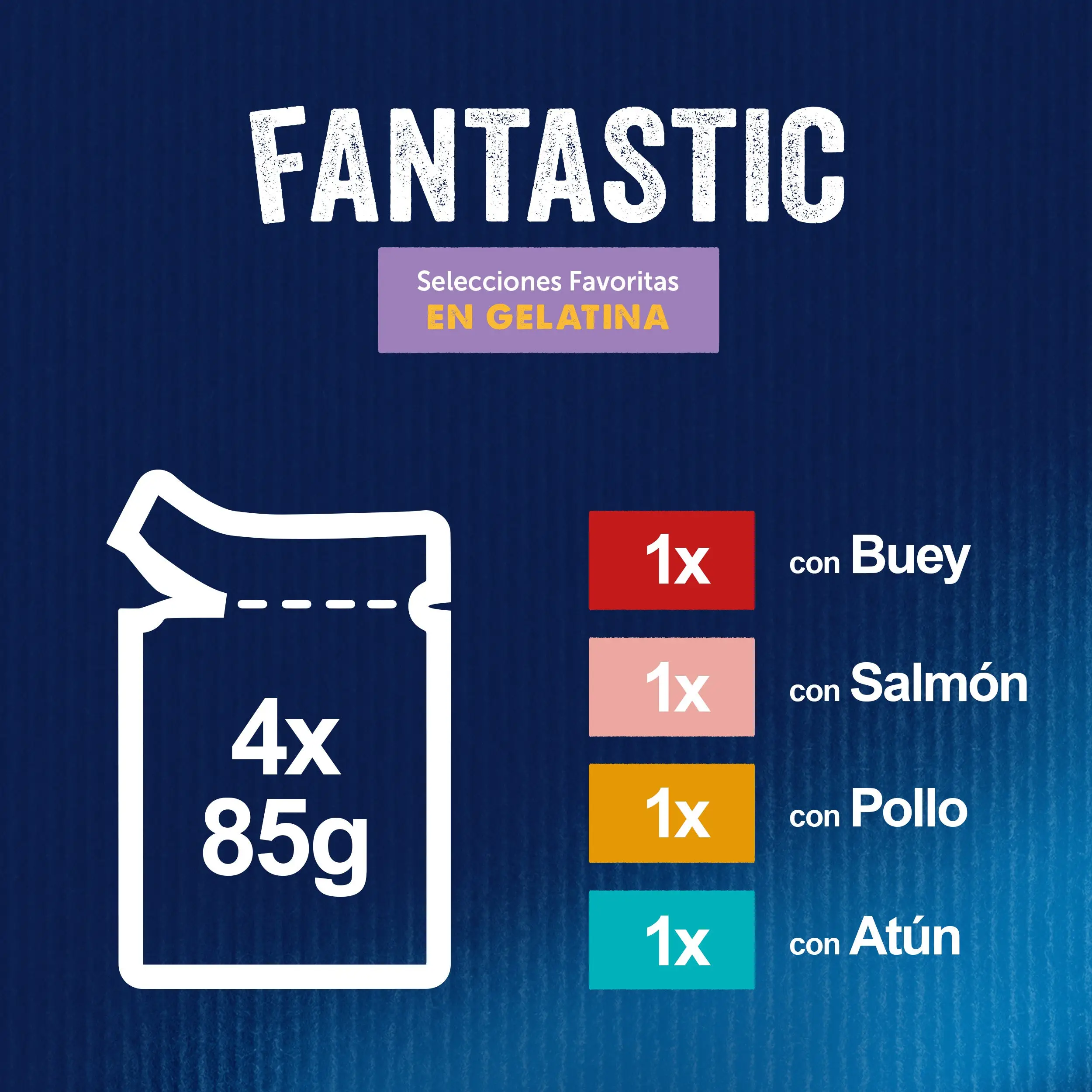 Felix Fantastic Surtido Gelatina Pack 4X85 g - Image 4