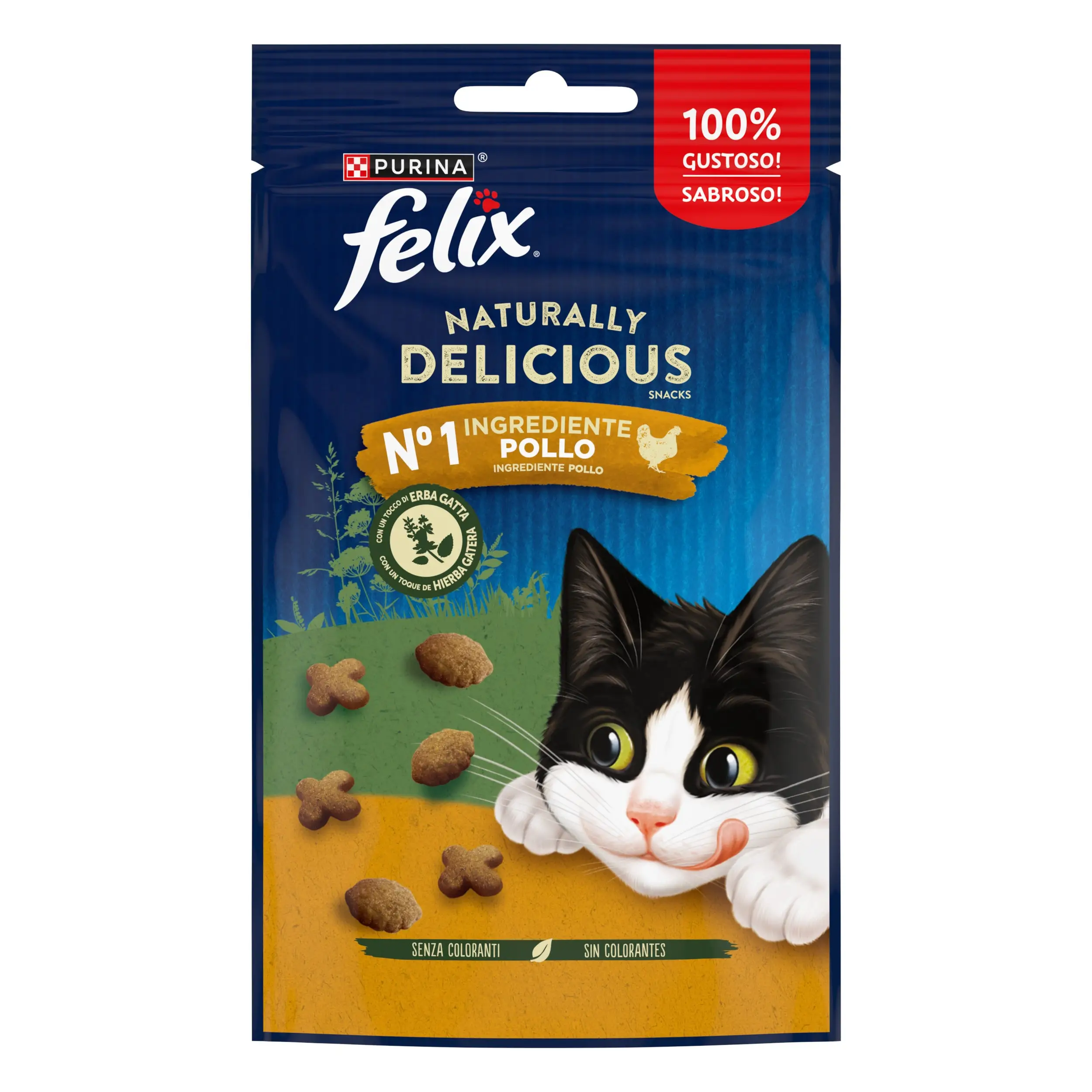 Felix Natural Delicious Pollo y Hierba Gatera 50 g