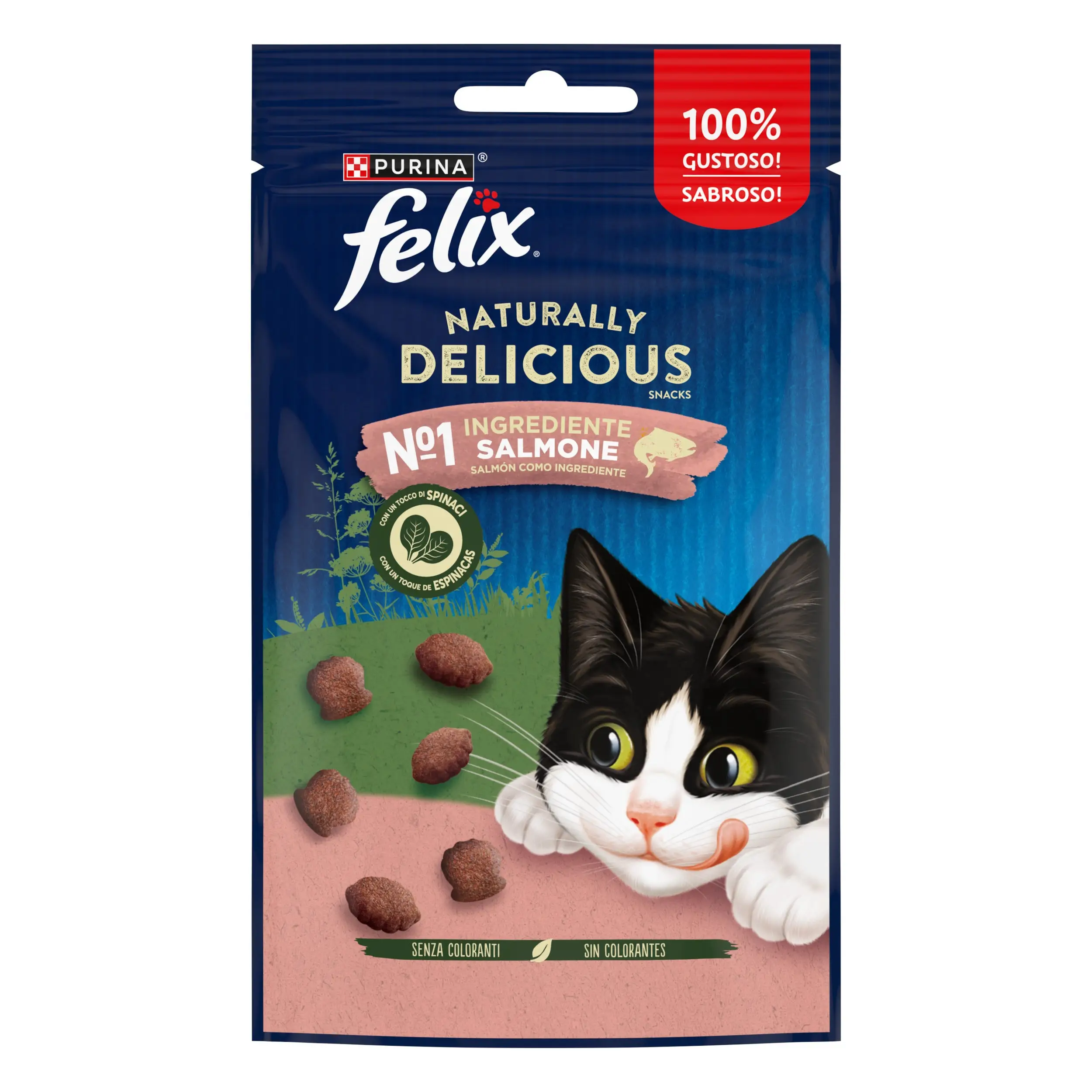 Felix Natural Delicious Salmón y Espinacas 50 g
