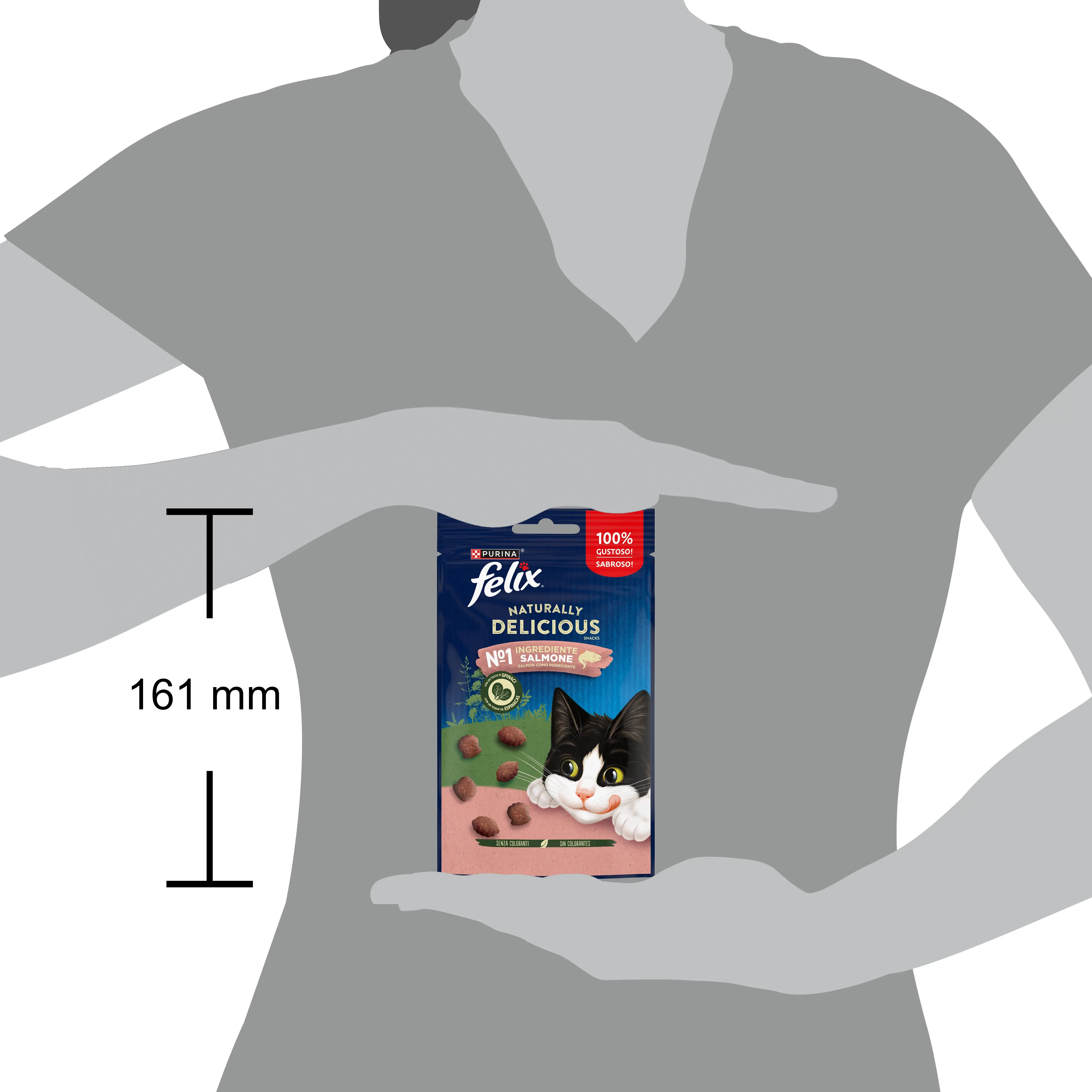 Felix Natural Delicious Salmón y Espinacas 50 g - Image 3