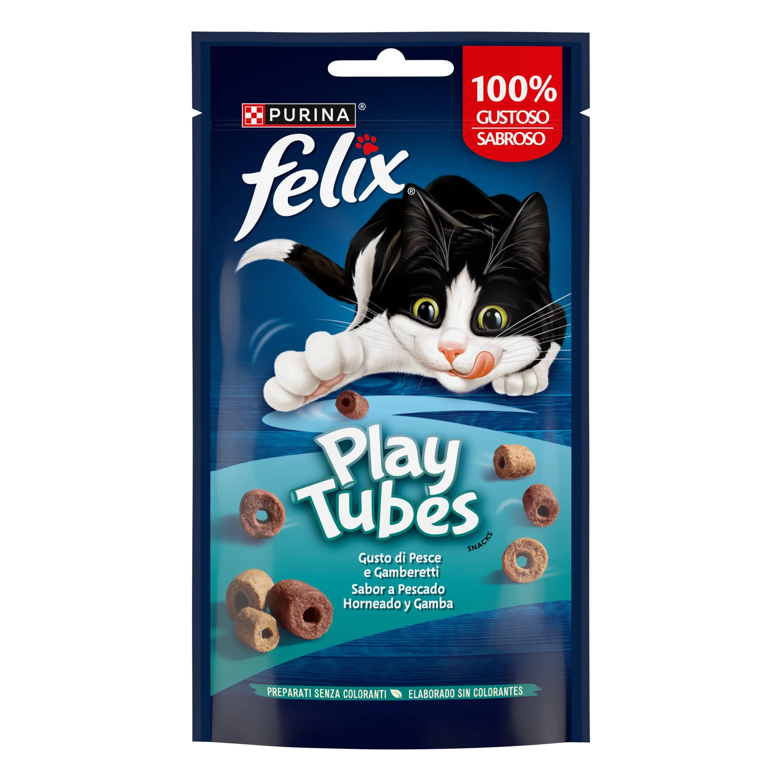 Felix Play Tubes Pescado y Gambas 50 g