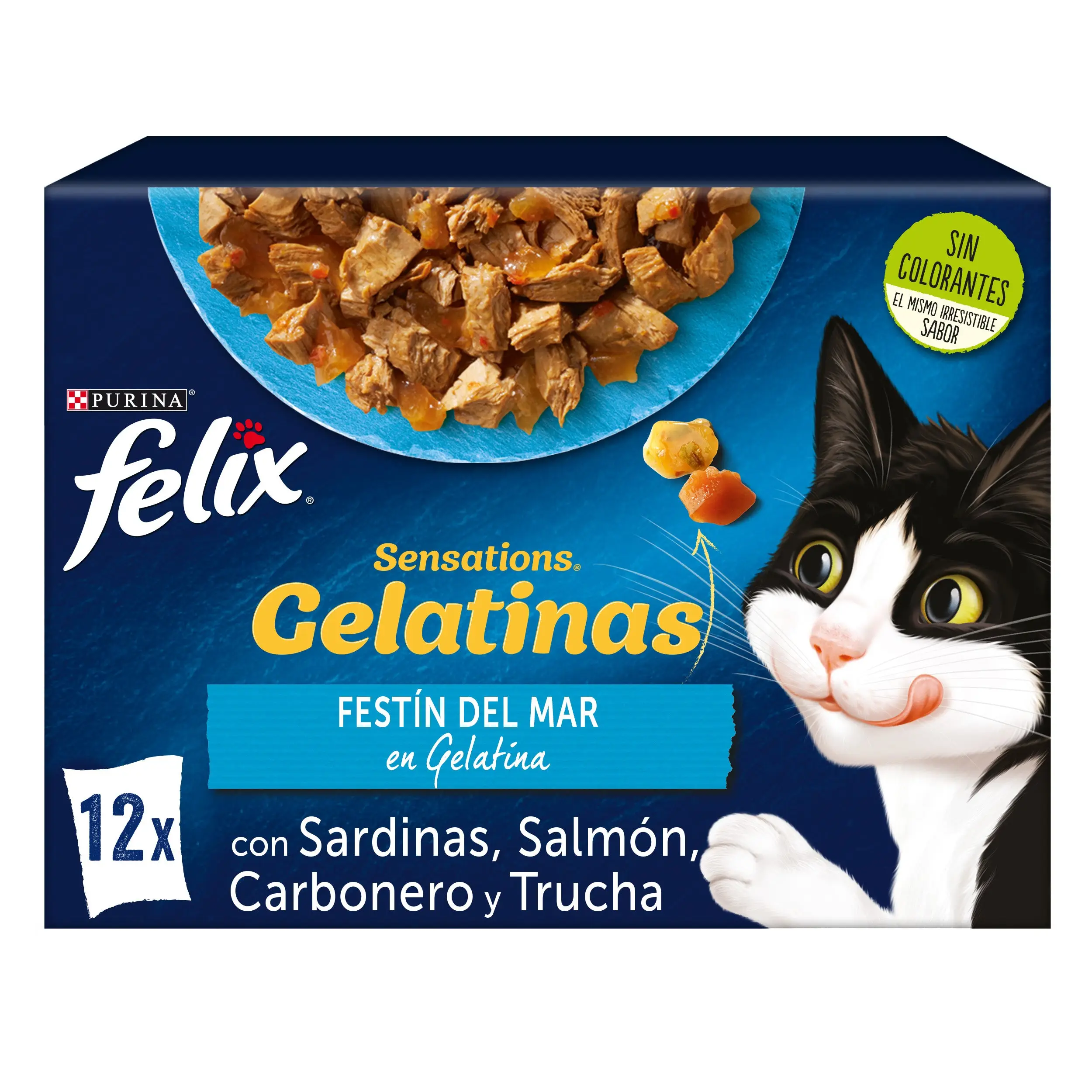 Felix Sensations Pescados Gelatina Pack 12X85 g