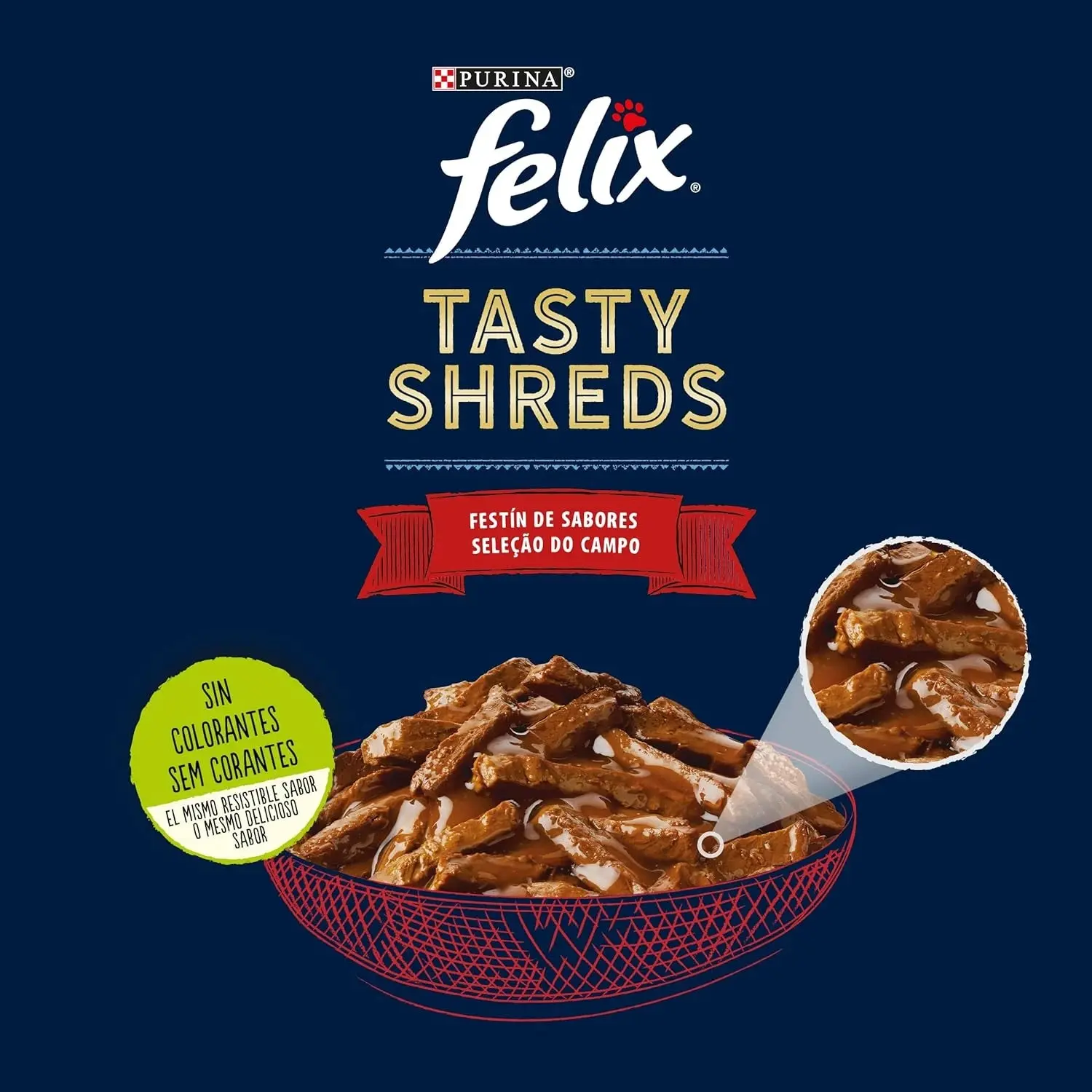 Felix Tasty Shreds Carnes Pack 4x80 g Húmeda para Gatos - Image 6