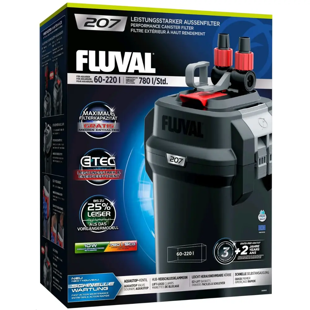 Filtro Exterior Fluval 207 (Acuarios 60 A 220L.)