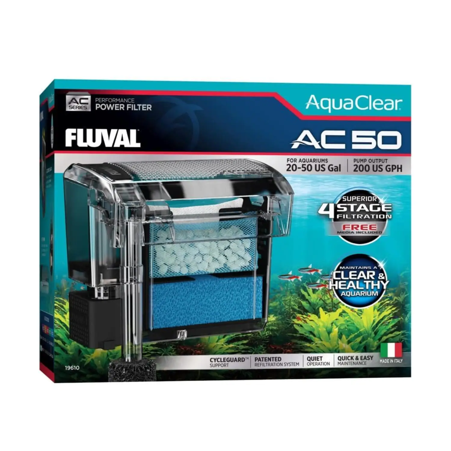 Filtro Mochila Fluval Aquaclear AC50 (Acuarios Hasta 190L)