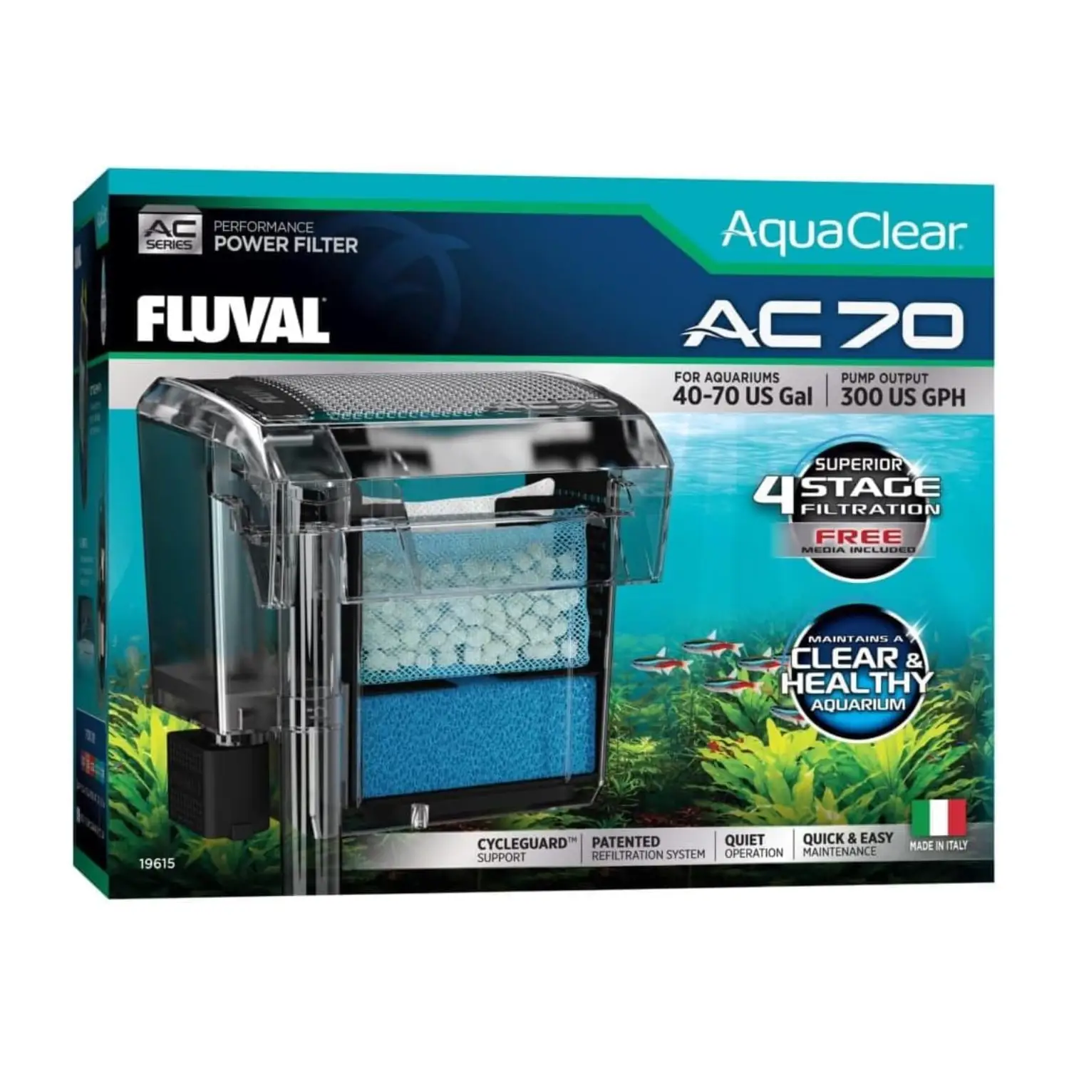 Filtro Mochila Fluval Aquaclear AC70 (Acuarios Hasta 265L)