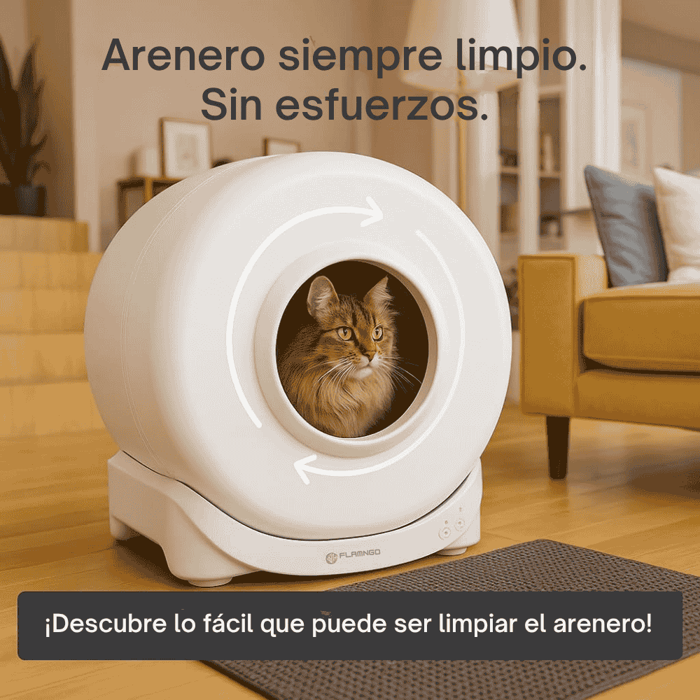 Flamingo Arenero Autolimpiable Atlas para Gatos | Automático y con APP - Image 3