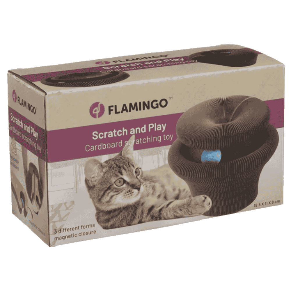 Flamingo Cama Juguete Rascador 18,5x11x8cm para Gatos