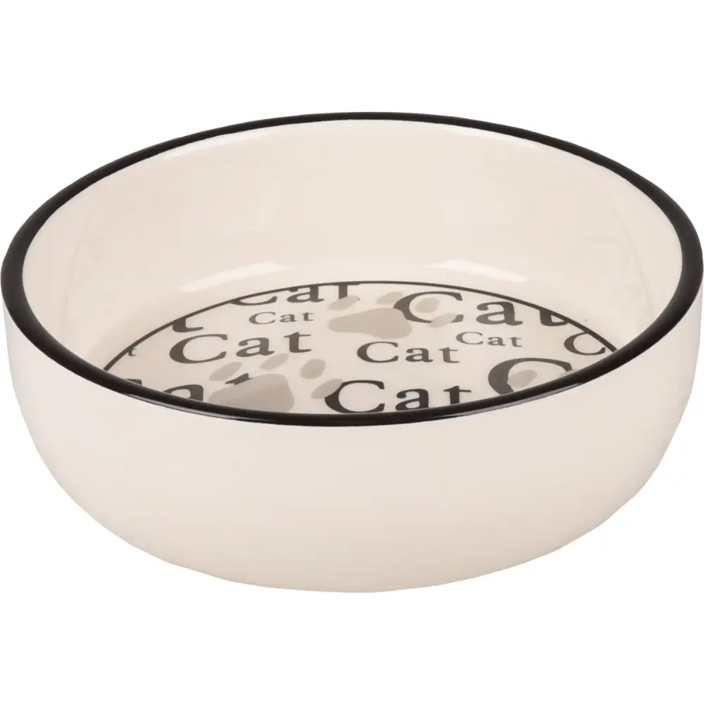 Flamingo Comedero Ceramica Gato Cat 13 cm