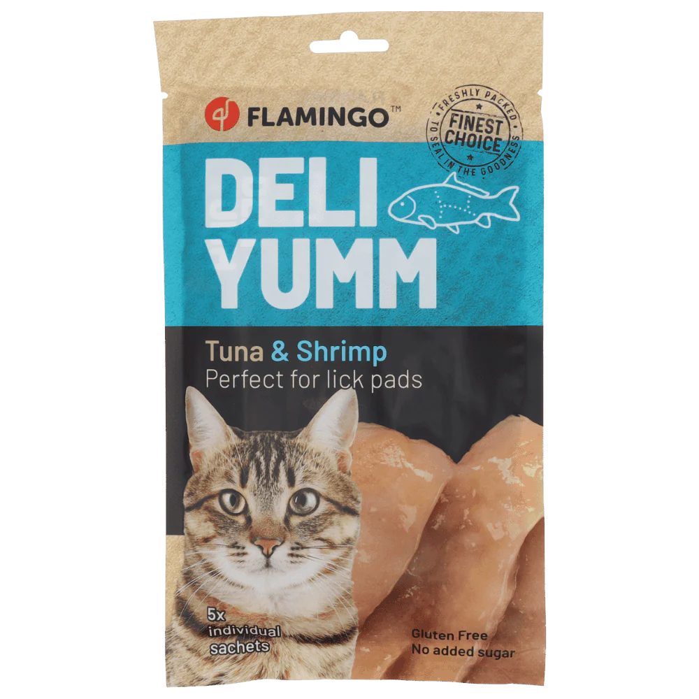 Flamingo Deli Yumm Paté Atún y Camarones Snack Líquido para Gatos