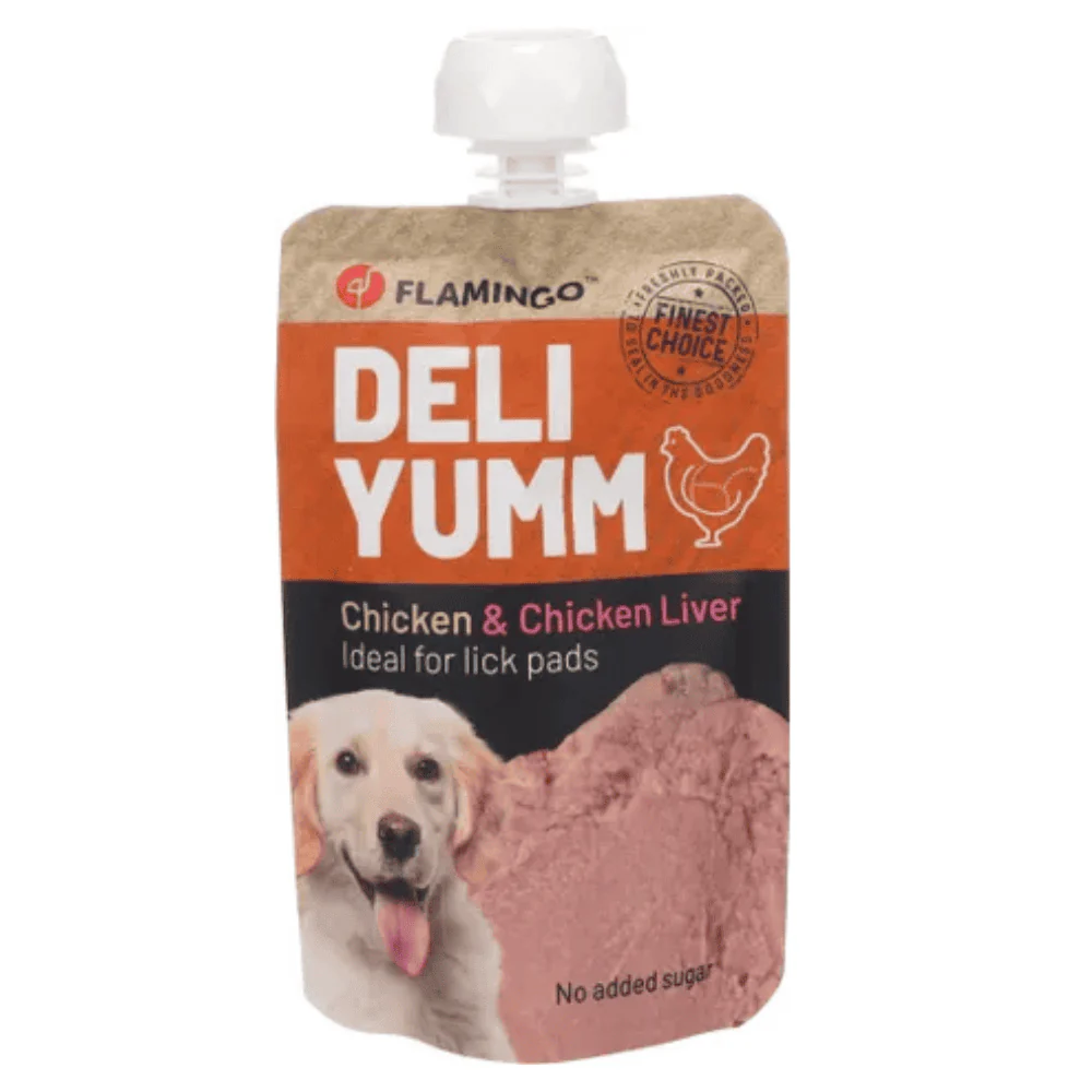 Flamingo Deli Yumm Paté Pollo e Hígado Snack Líquido para Perros