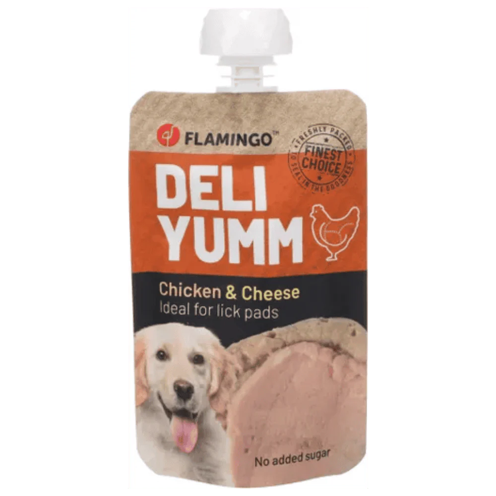 Flamingo Deli Yumm Paté Pollo y Queso Snack Líquido para Perros