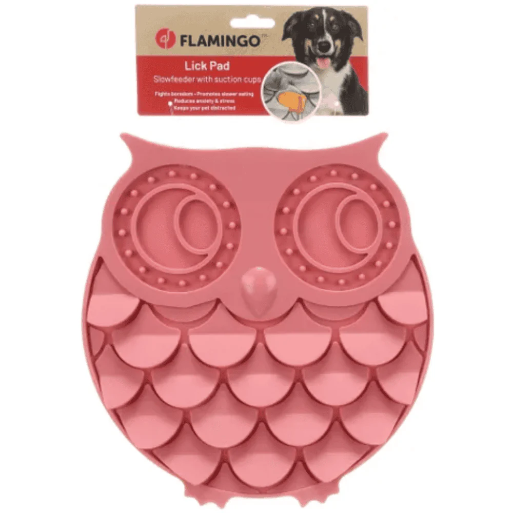Flamingo Lick Pad Slow para Perros | Comedero Antivoracidad