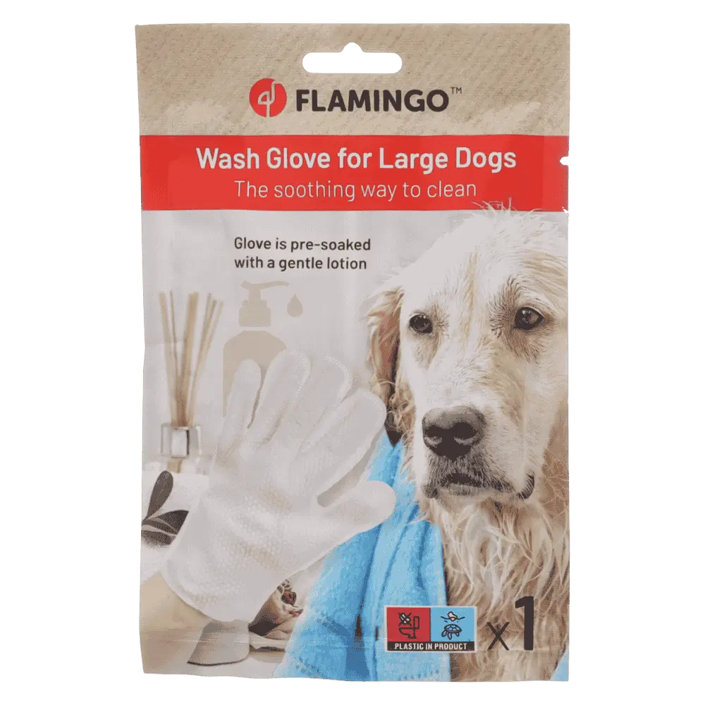 Flamingo Manopla de Lavado Propy Paño Impregnado para Perros - Image 2