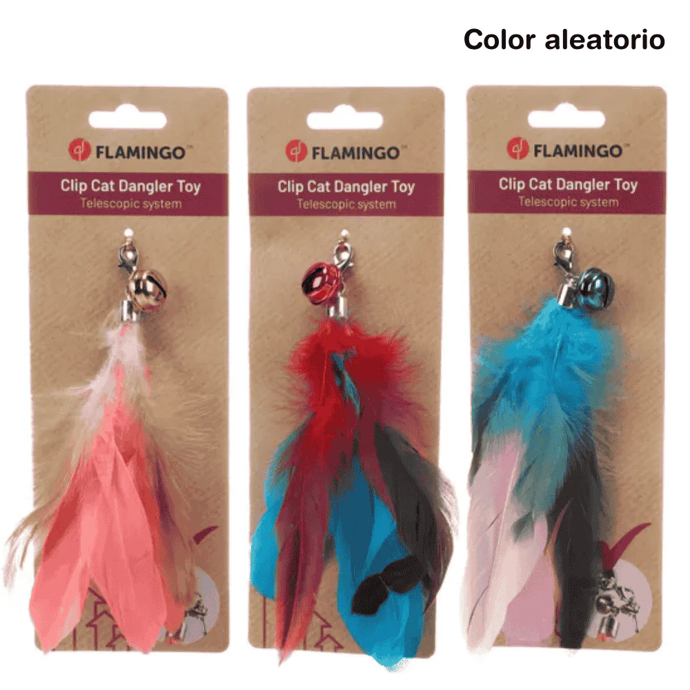 Flamingo Maud Pluma Colgante para Vara Juguete para Gatos 1 ud