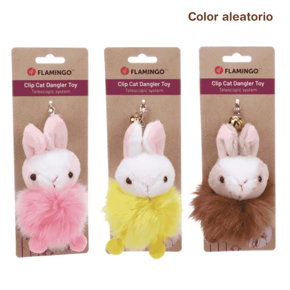 Flamingo Wiep Conejo para Vara Juguete para Gatos 1 ud