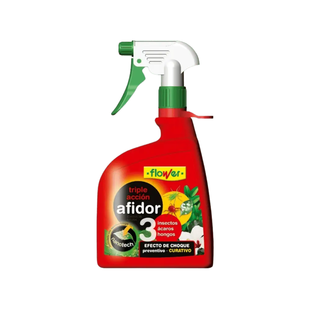 Flower Afidor Triple Acción Insecticida Fungicida y Acaricida 450 ml