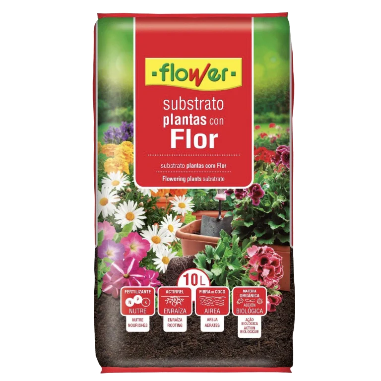 Flower Sustrato de Plantas con Flor